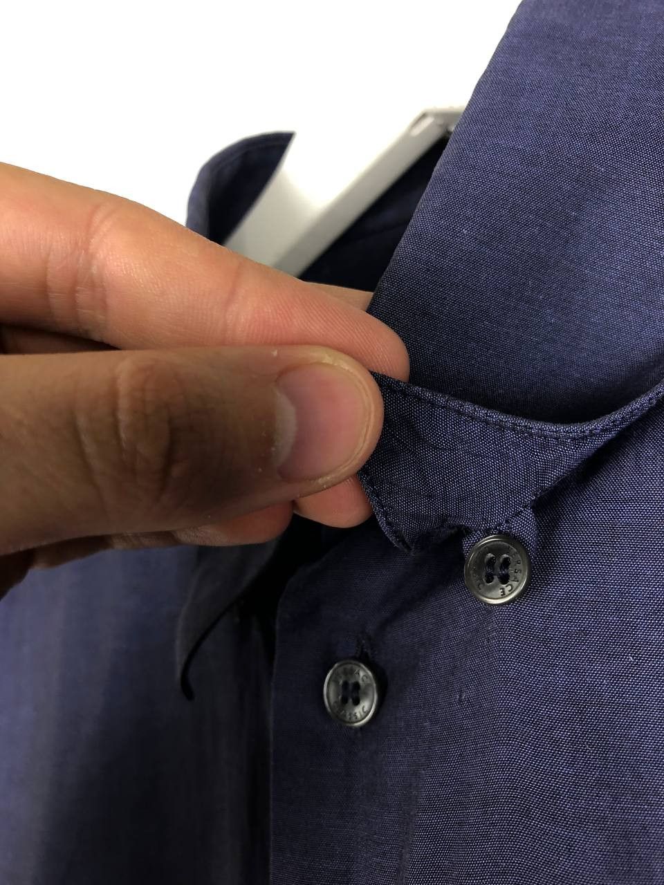 Versace Versace V2 Italy Cotton Shirt Blue size 15/39(S) Size US S / EU 44-46 / 1 - 7 Thumbnail