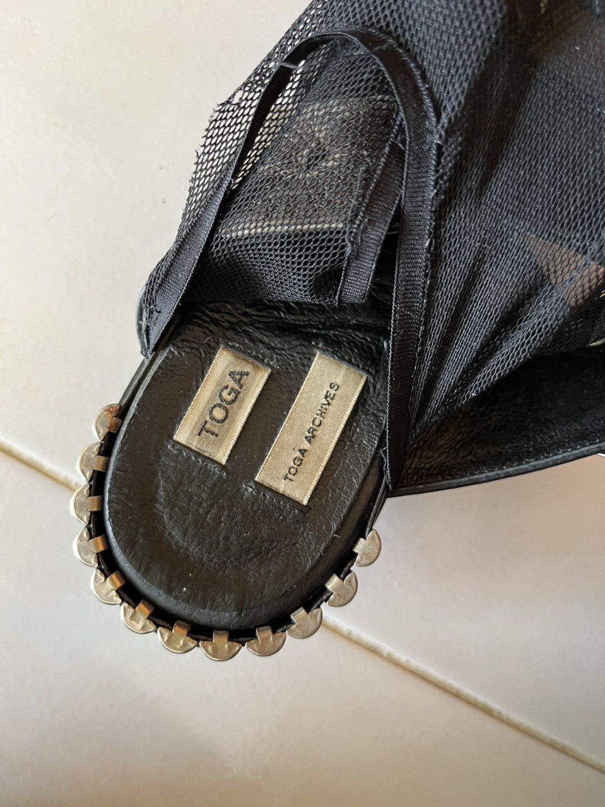 Toga Toga Achives Metal Sandal Size US 7 / IT 37 - 3 Thumbnail