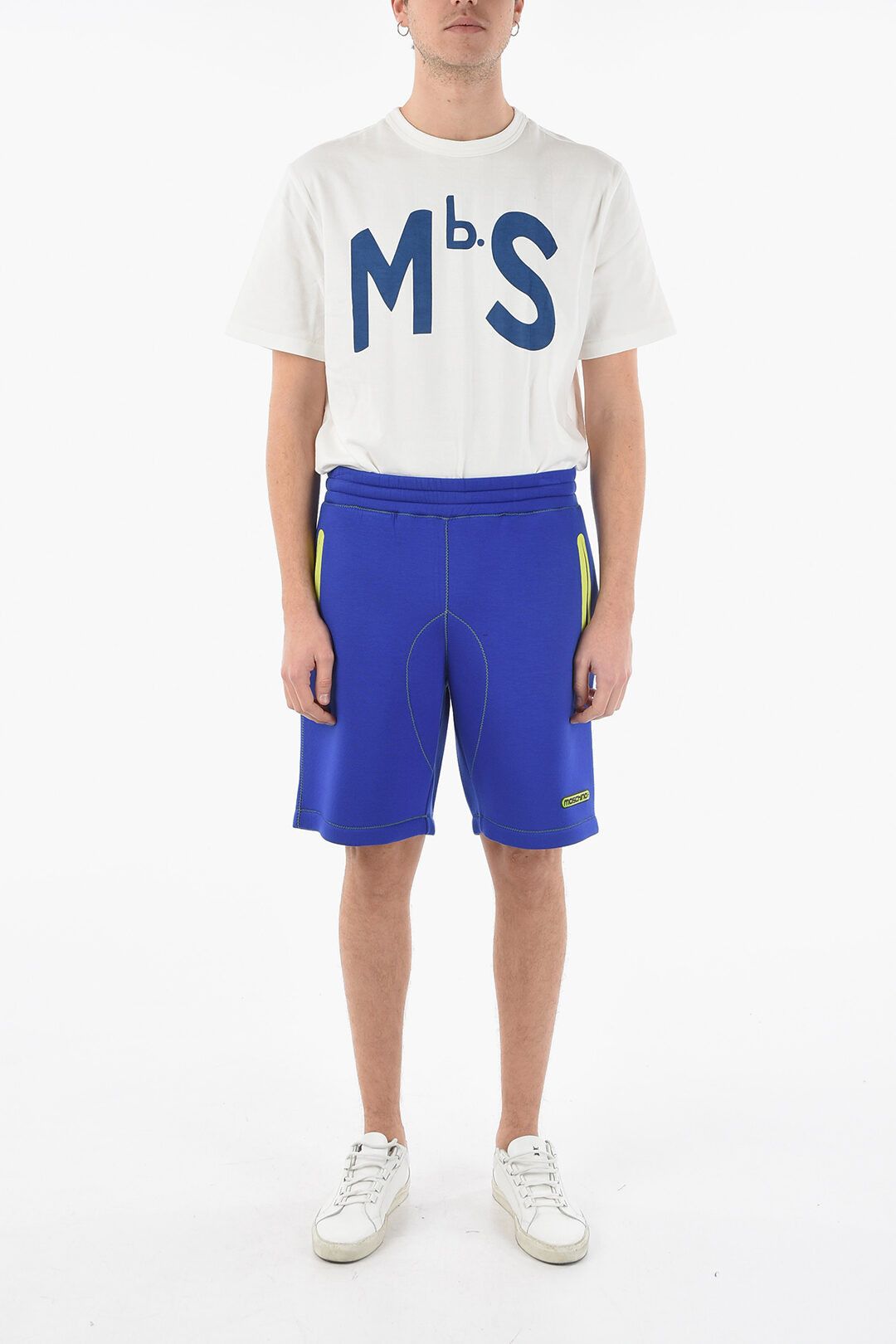 Moschino o1y0225 Logo Short in Blue Size US 36 / EU 52 - 4 Thumbnail