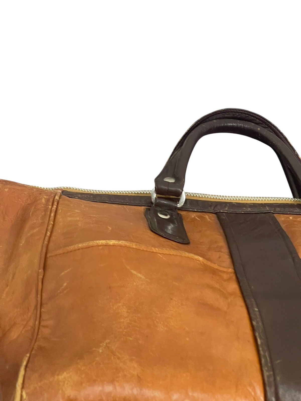 Genuine Leather Full Leather Patina Unknown Japan Duffle Travel Bag 2🟩1 Size ONE SIZE - 10 Thumbnail