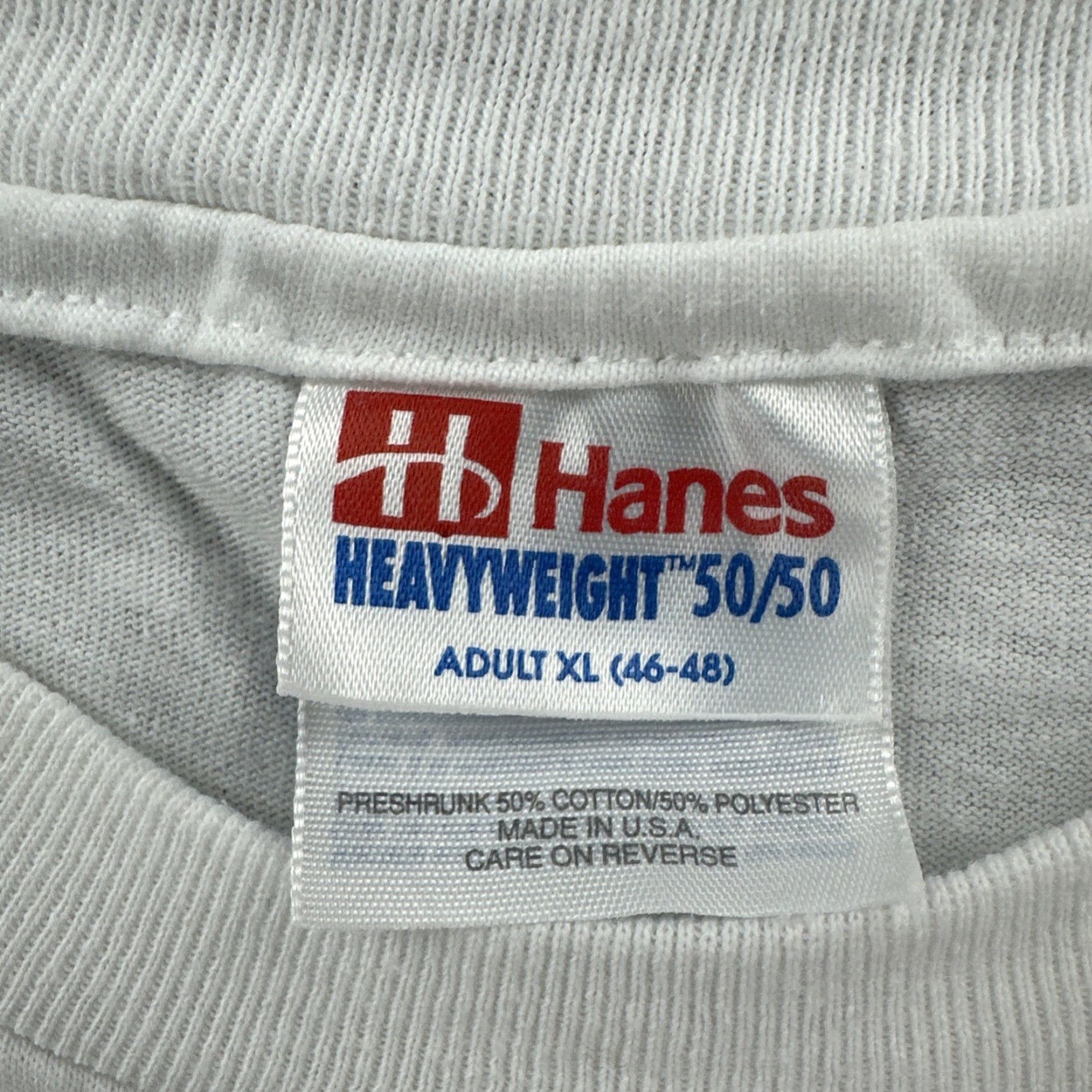 Hanes VINTAGE Hanes Shirt XL White 1990s Cropped Single Stitch USA Made Women's Sportswear Beach Style Mens Womens Girls Size XL / US 12-14 / IT 48-50 - 7 Thumbnail
