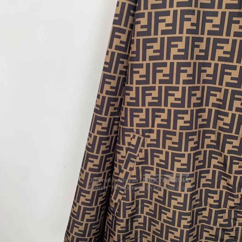 Fendi Fendi Brown logo lettering full print double-sided wear ho Size US M / EU 48-50 / 2 - 6 Thumbnail
