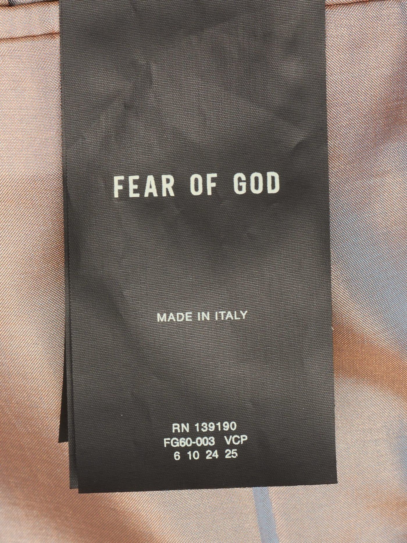 Fear of God FEAR OF GOD Tan Viscose DB Lined Suit Jacket Size 40R - 9 Thumbnail