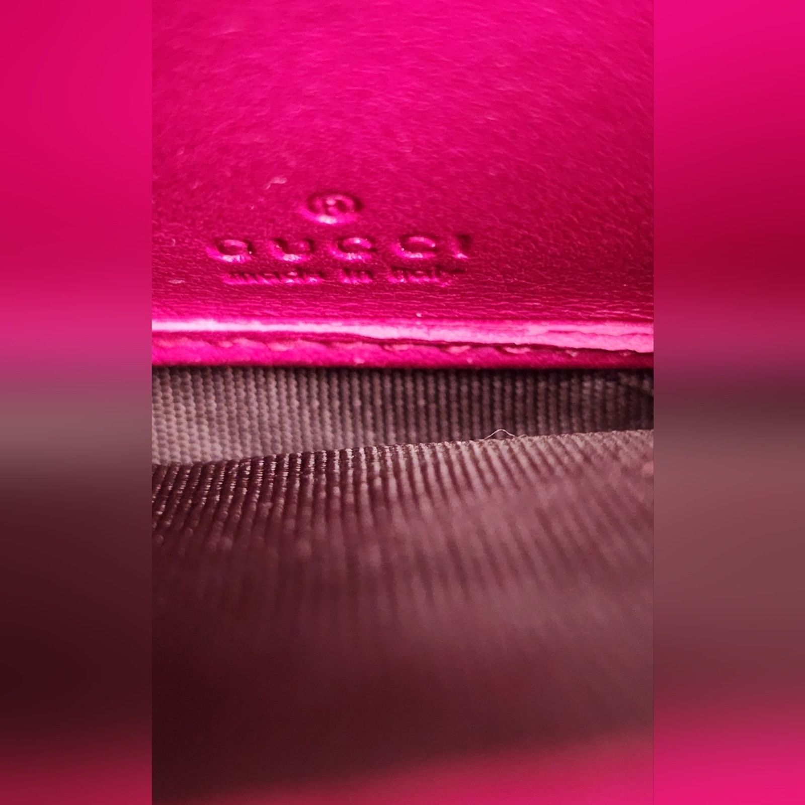 Gucci Gucci Fuscia Patent Microguccissima Long Wallet Hot Pink Size ONE SIZE - 10 Thumbnail