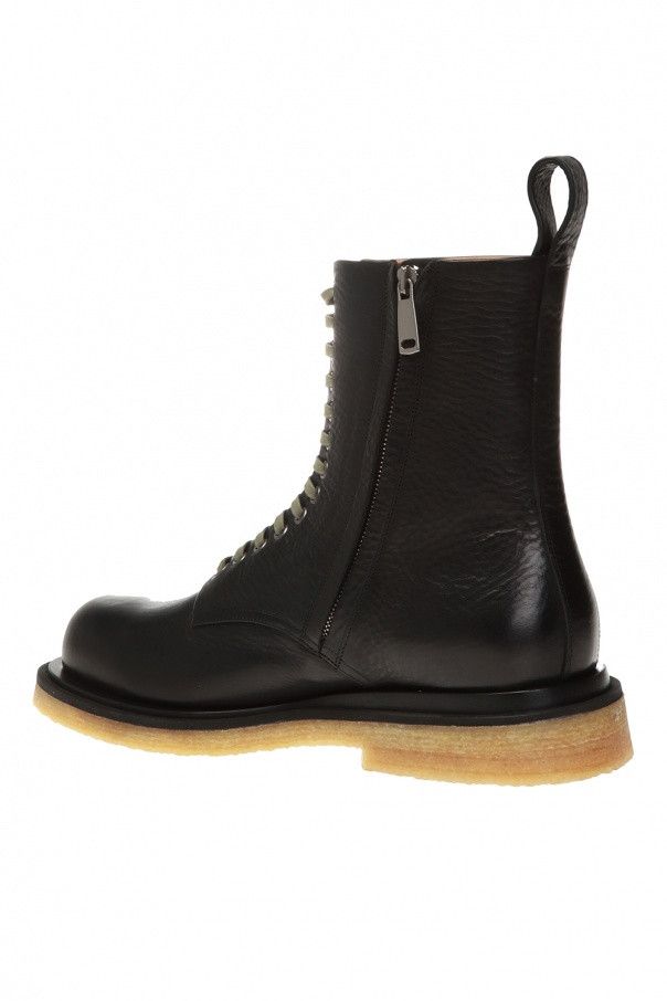 Bottega Veneta o1w1db11124 Lace Up Boots in Black/Brown Size US 10 / IT 40 - 5 Thumbnail