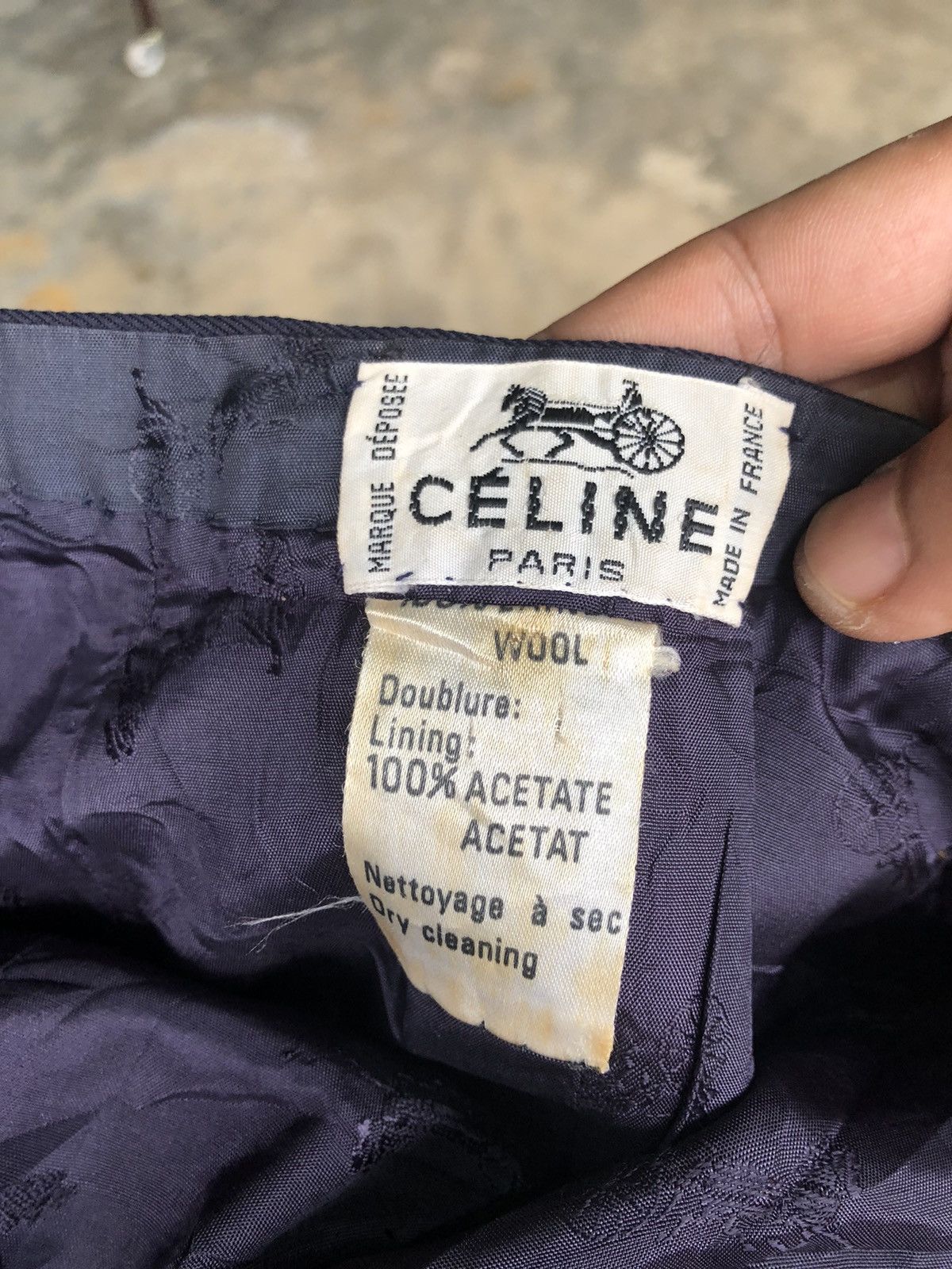 Celine Celine Paris Maxi Skirt Blue Color Size 28" / US 6 / IT 42 - 7 Thumbnail