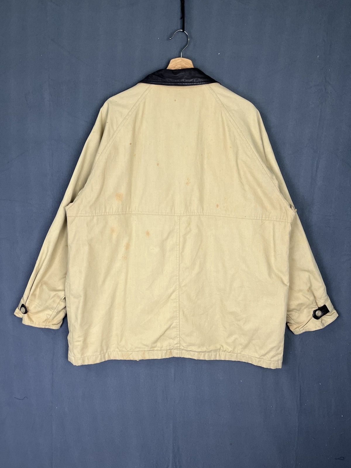 Japanese Brand × Vintage Concret Japan Work Chore Jacket Duck Canvas + Leather Plaid Size US XL / EU 56 / 4 - 2 Thumbnail