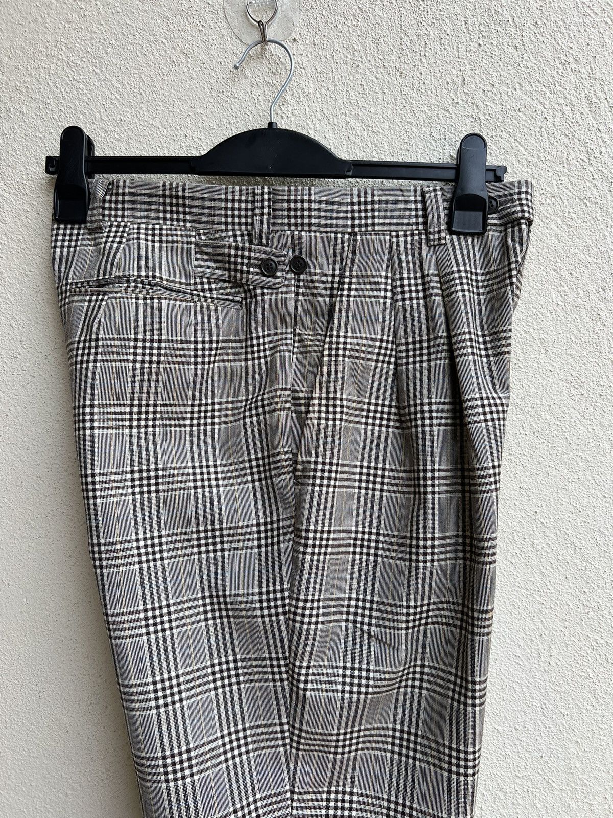 Vintage 90s Christian Dior Sports Checks Wool Trouser Pant