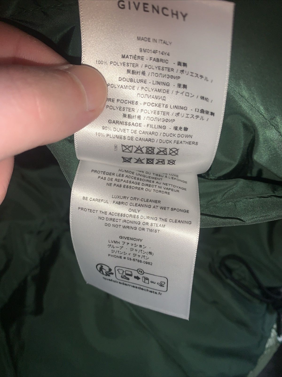 Givenchy Givenchy MMW Laminated Down Vest Forest Green Size 48 Medium Size US M / EU 48-50 / 2 - 9 Thumbnail