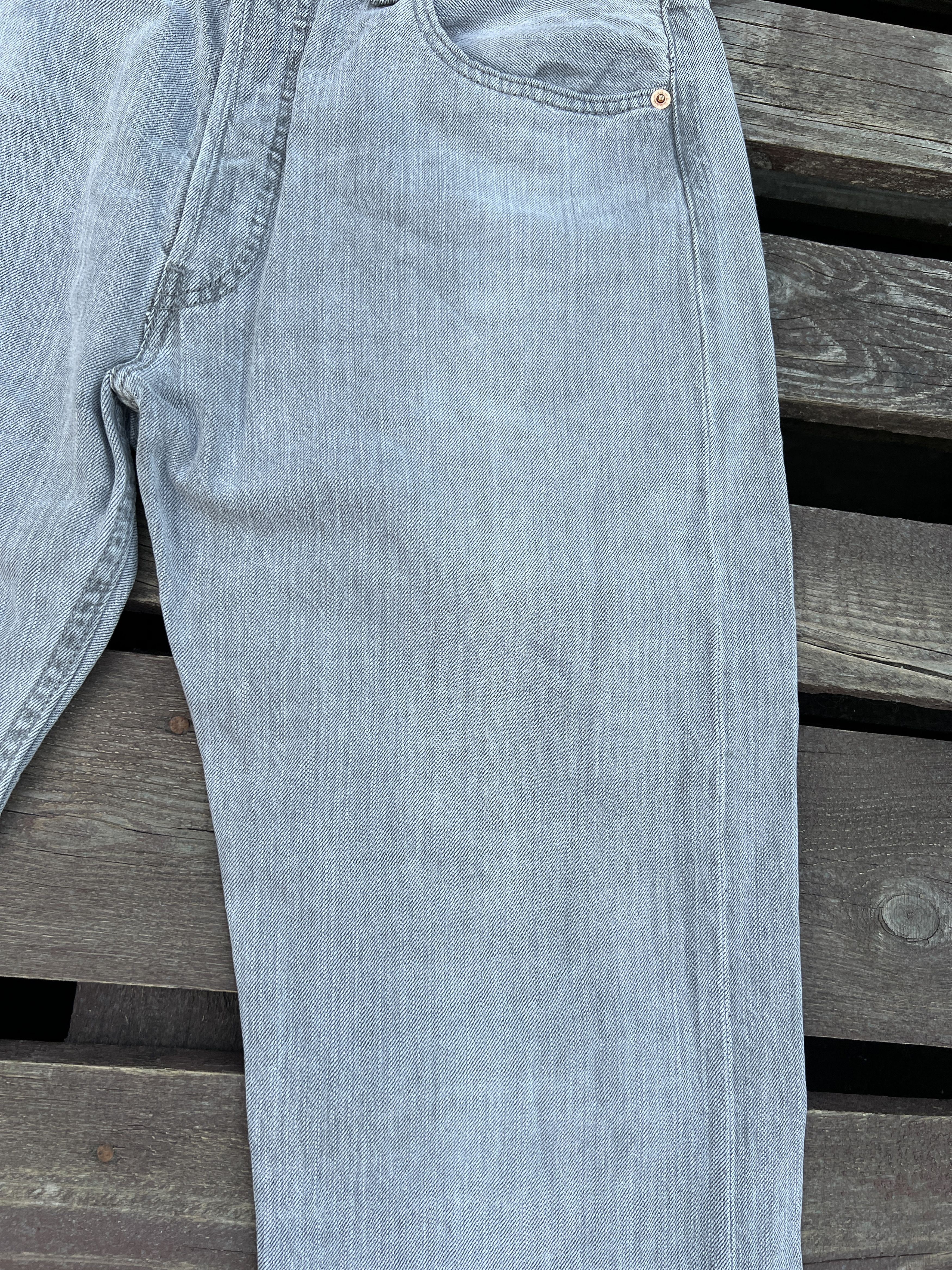 Levi's Levis 501 Vintage Gray Denim Jeans Size W33 L36 Size US 33 - 23 Thumbnail