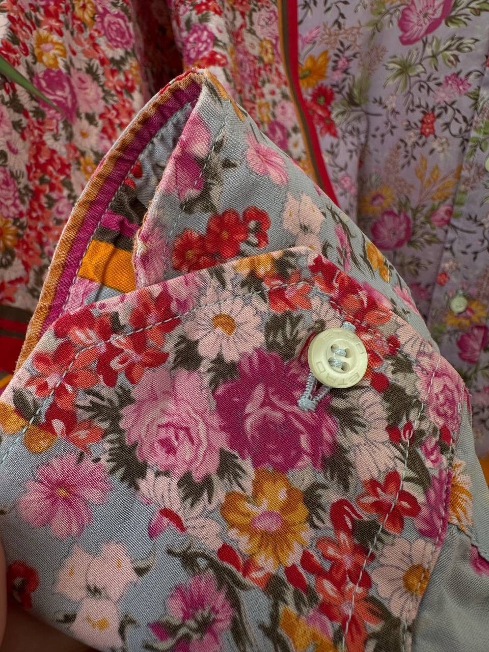 Etro × Vintage Vintage Etro Flowers Pink Womens Shirt Size L / US 10 / IT 46 - 5 Thumbnail