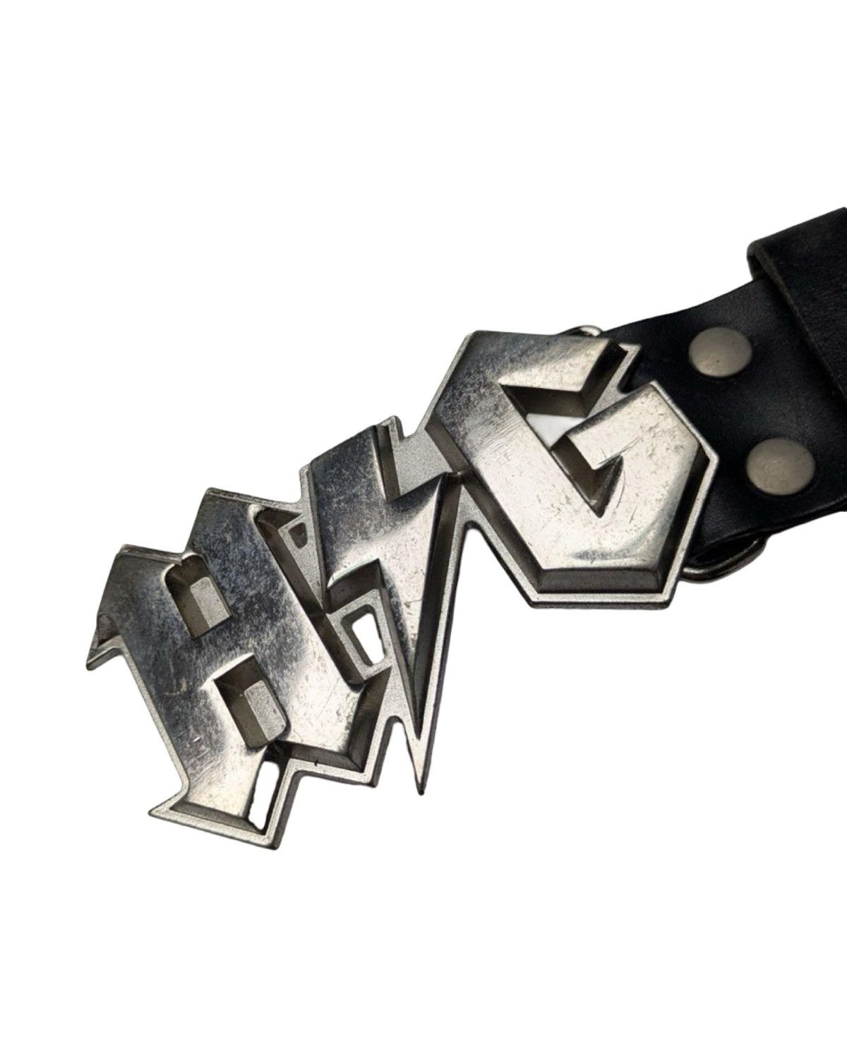 Hysteric Glamour Studded Ring Black Leather Belt Size ONE SIZE - 2 Thumbnail
