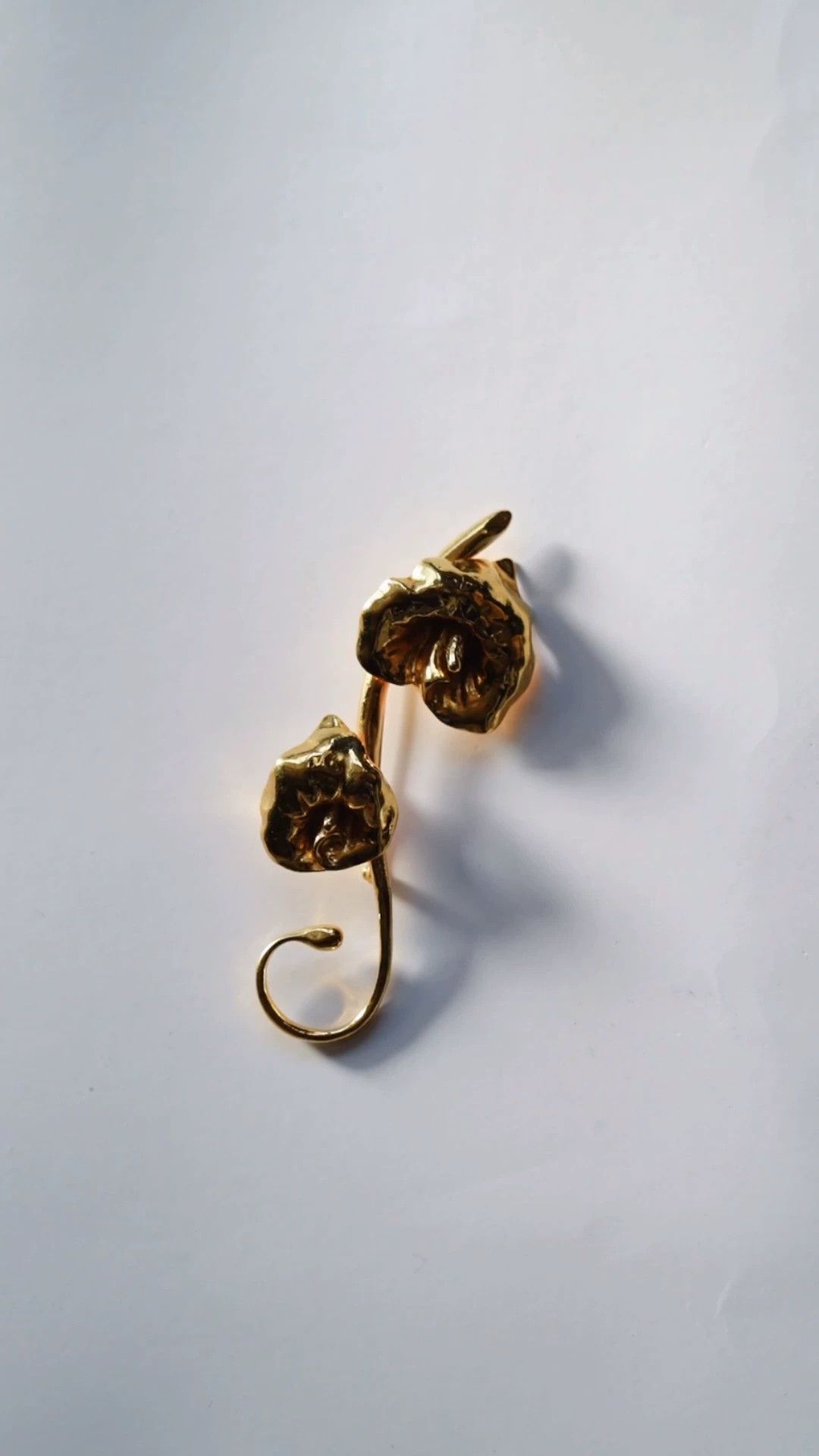 Other JACQUES AN LANH Vintage Gold Plated Calla Lily Brooch Size ONE SIZE - 1 Thumbnail