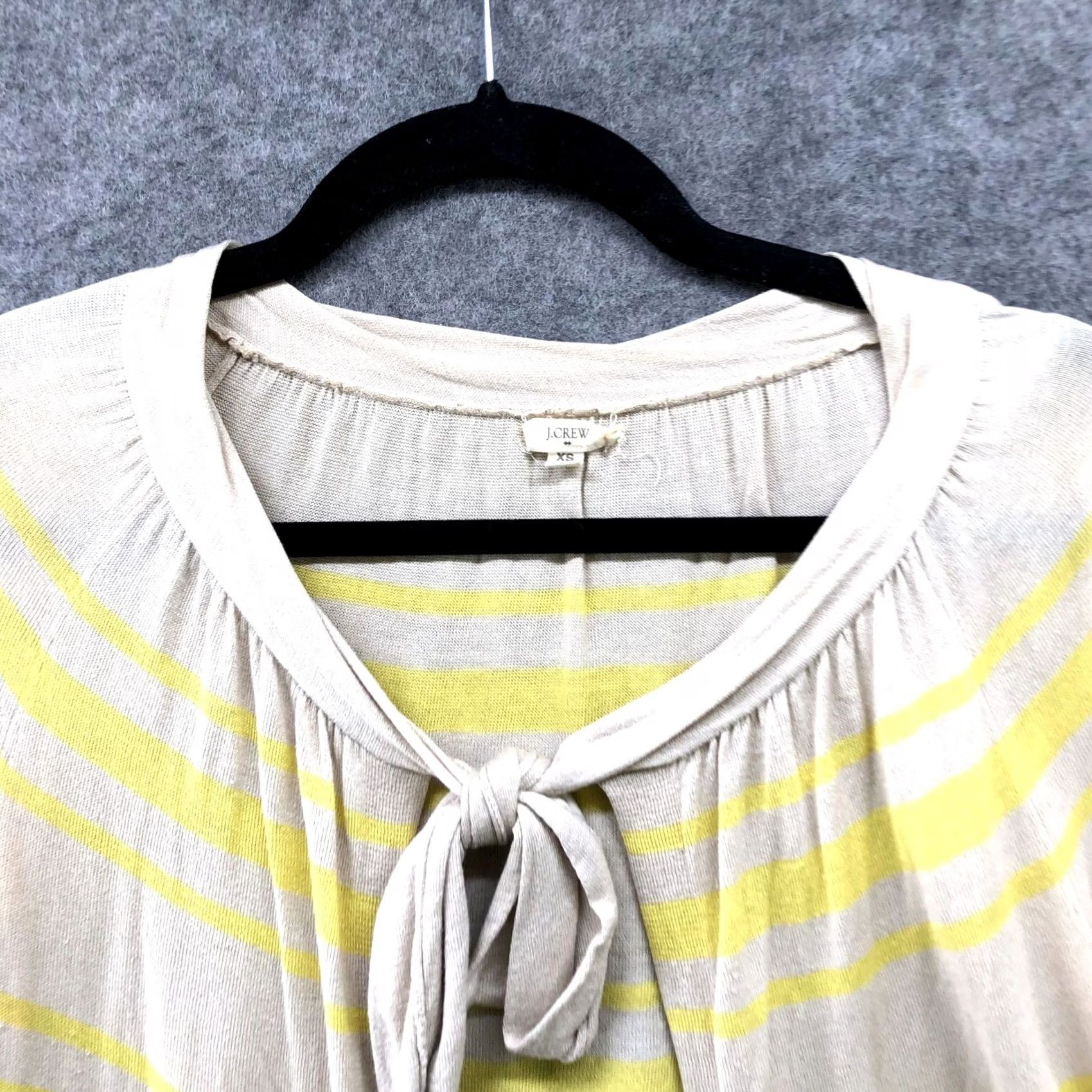 J.Crew J. Crew Silk Blend Cardigan Womens XS Lightweight Spring Yellow Tie Front Sweater Cardigan Size XS / US 0-2 / IT 36-38 - 3 Thumbnail
