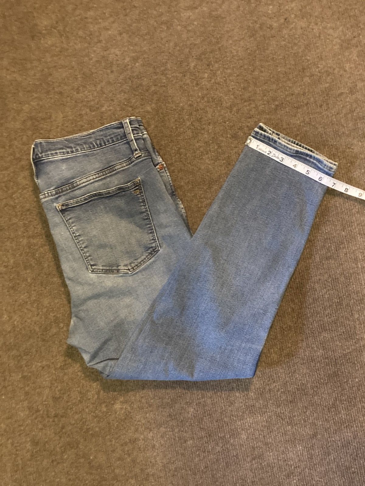 Madewell Madewell Stovepipe High-Rise Jeans, Sz 31 Dearham Wash Size 31" - 13 Thumbnail