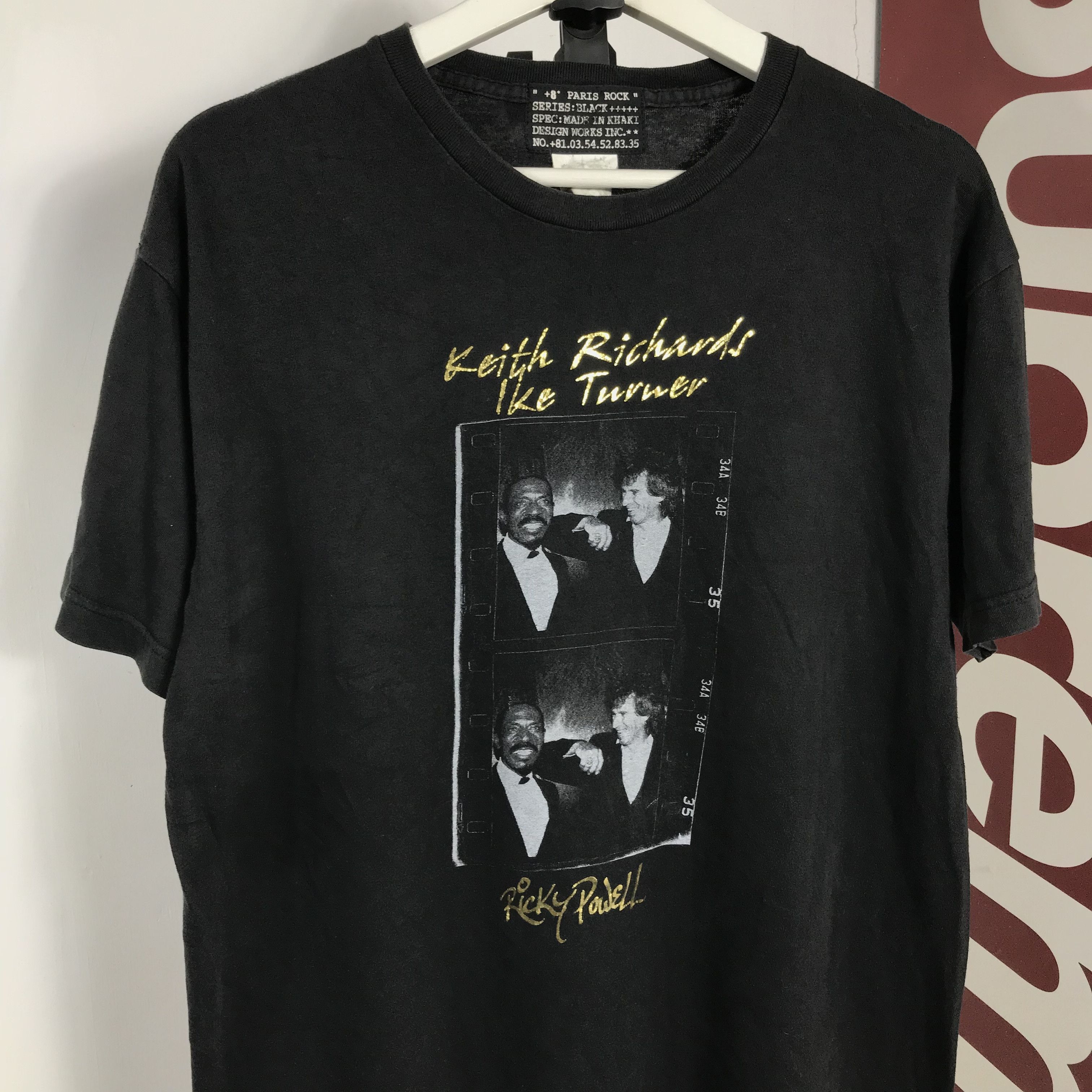 Band Tees Vintage Big L keith richards NYC With Ricky Powell phototee Size US L / EU 52-54 / 3 - 3 Thumbnail