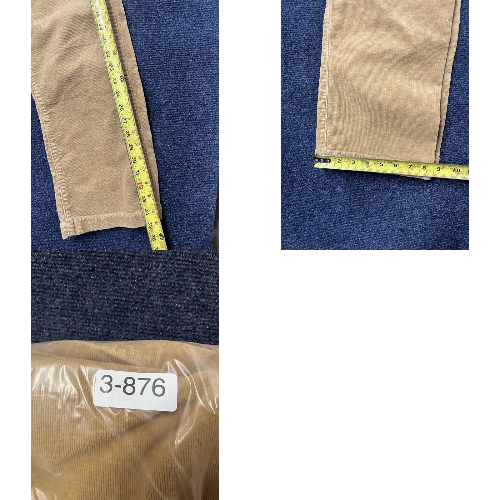 Levi's Levi's 513 Slim Straight Pants Mens 32x32 Corduroy Beige Five Pocket Casual Chino Block Logo Vintage No zip Mens Size US 32 / EU 48 - 9 Thumbnail