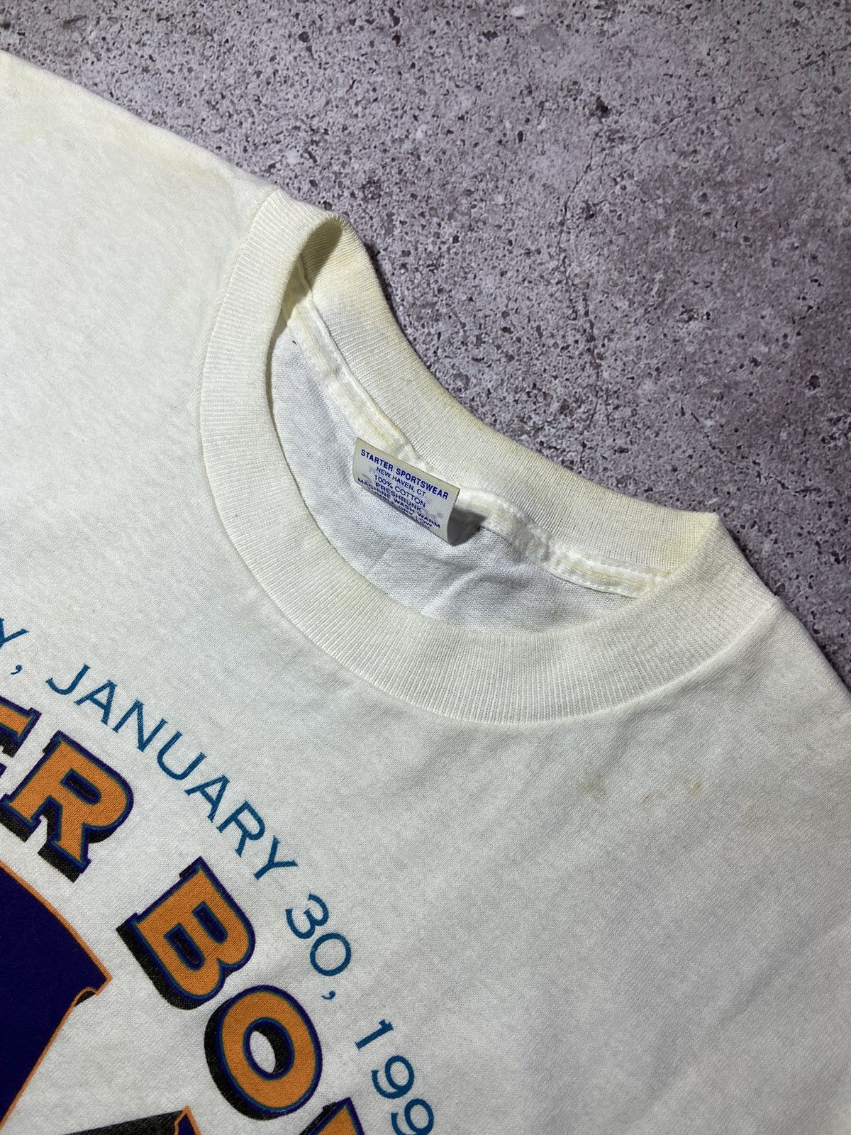 Starter × Vintage 💥Starter vintage 1994 Super Bowl rare t-shirt‼️ Size US XL / EU 56 / 4 - 9 Thumbnail
