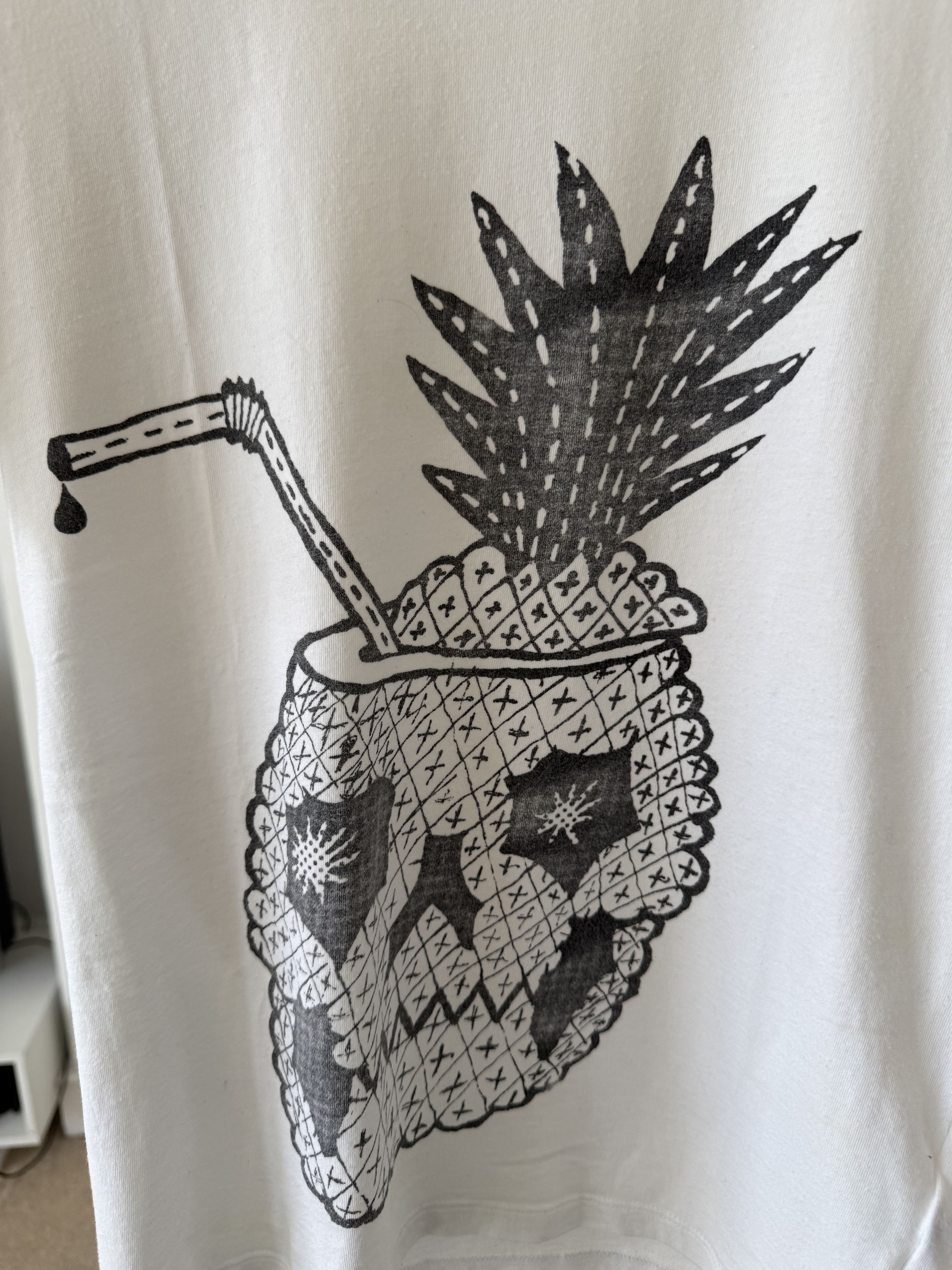 Saint Laurent Paris SS14 Saint Laurent Pineapple Tee Size US XS / EU 42 / 0 - 5 Thumbnail