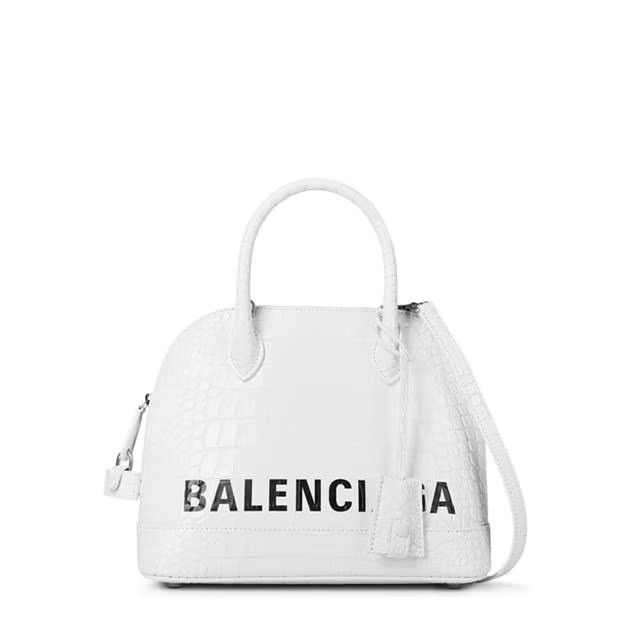Balenciaga o1g2r1mq0924 Size: OS / Small Ville Tote Bag in Optic White Size ONE SIZE - 1 Thumbnail