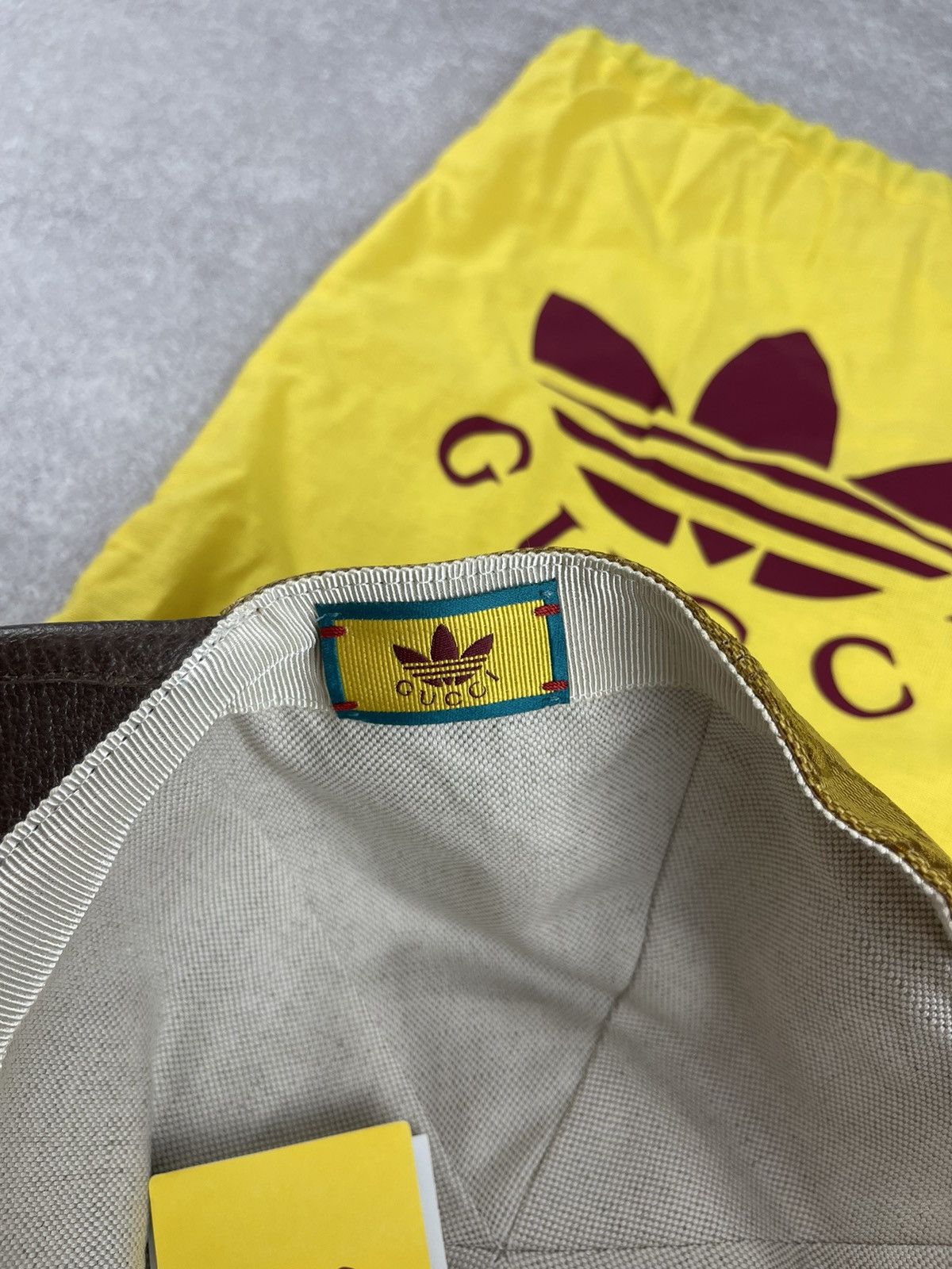 Adidas × Gucci Gucci x Adidas GG Monogram Canvas Leather Baseball Cap Size ONE SIZE - 9 Thumbnail