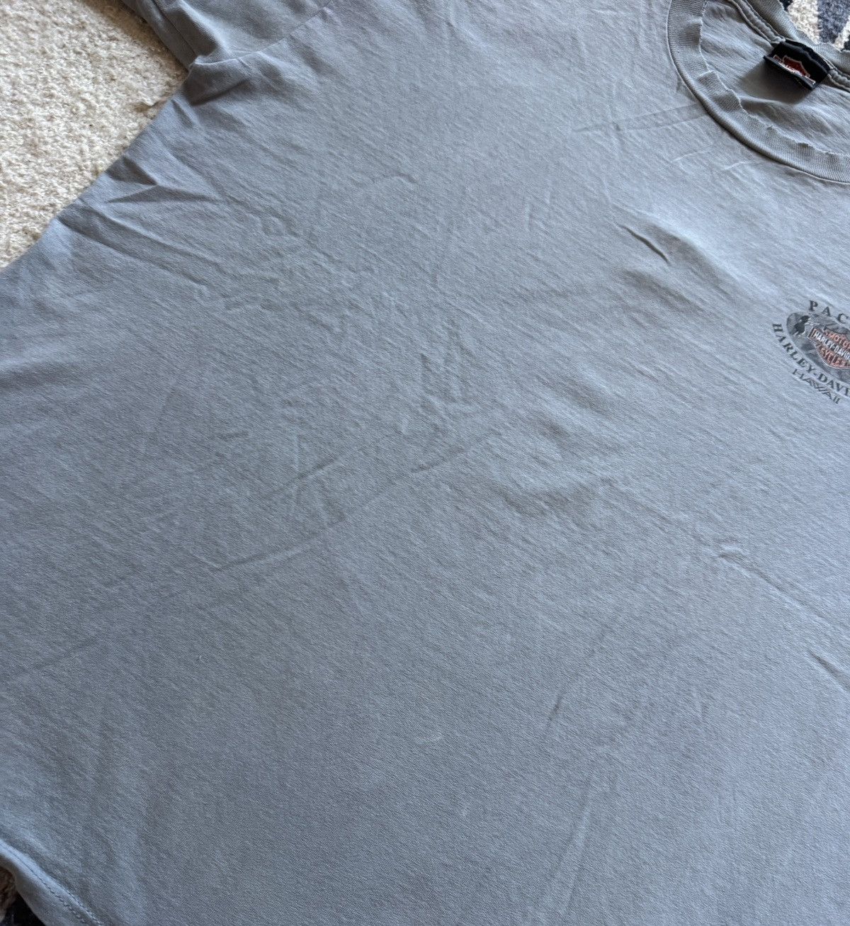 Harley Davidson Vintage 90s Harley Davidson Hawaii Thrashed T-Shirt XL Size US XL / EU 56 / 4 - 8 Thumbnail