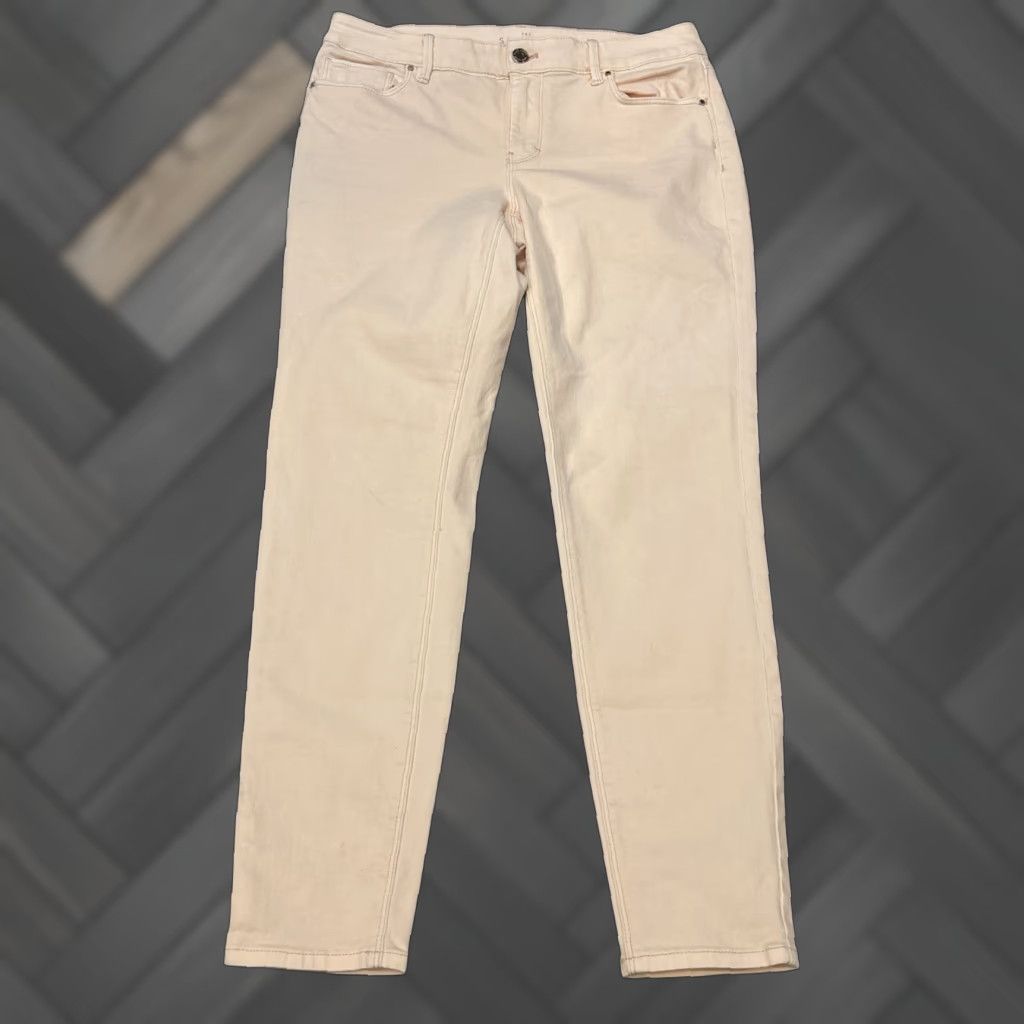 White House Black Market White House Black Market Jeans Womens 4 The Skinny Ankle Pink Blush Stretch Size 27" / US 4 / IT 40 - 1 Thumbnail