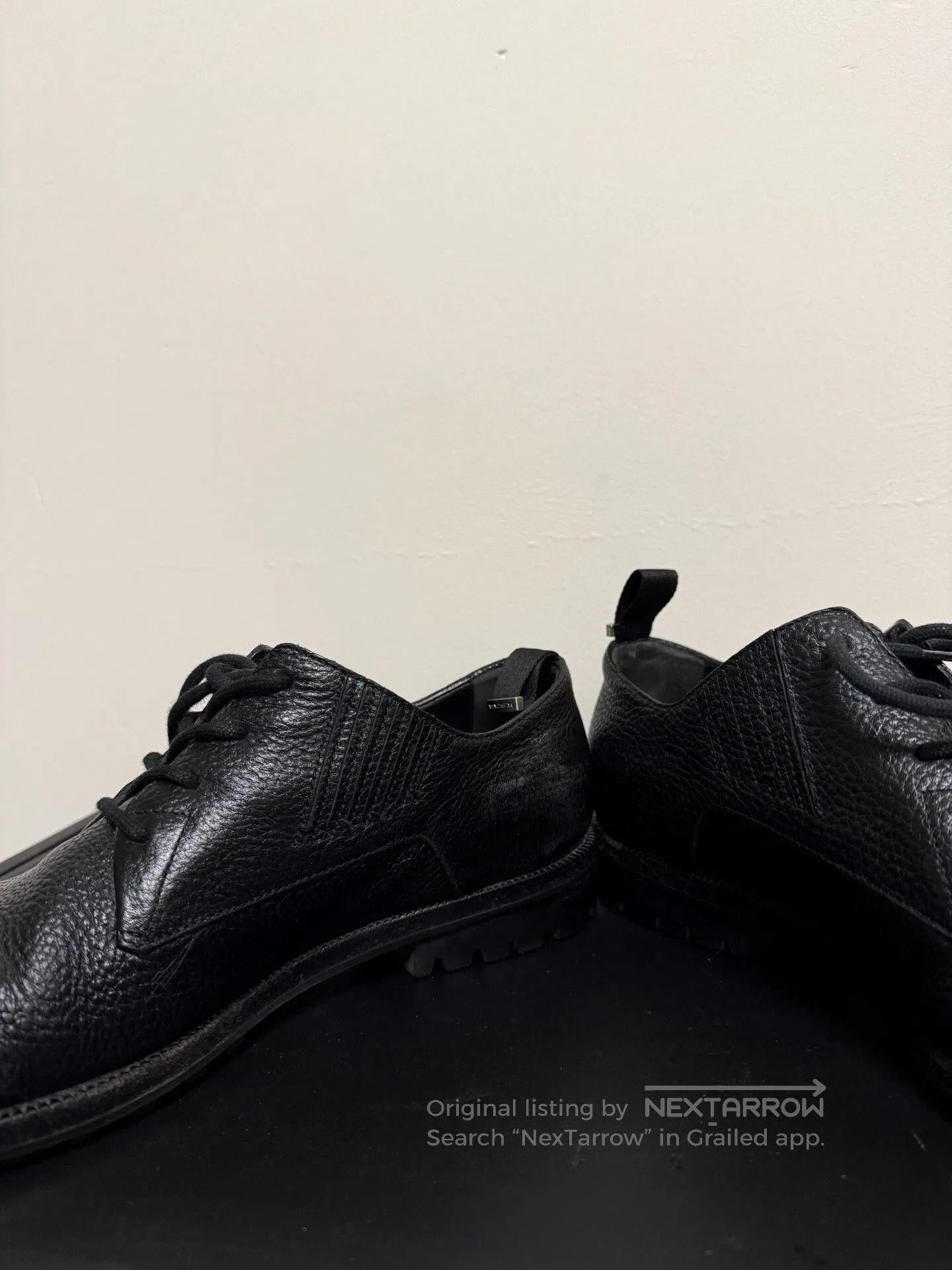 Balenciaga balenciaga 00s textured derby shoes. Size US 9 / EU 42 - 3 Thumbnail