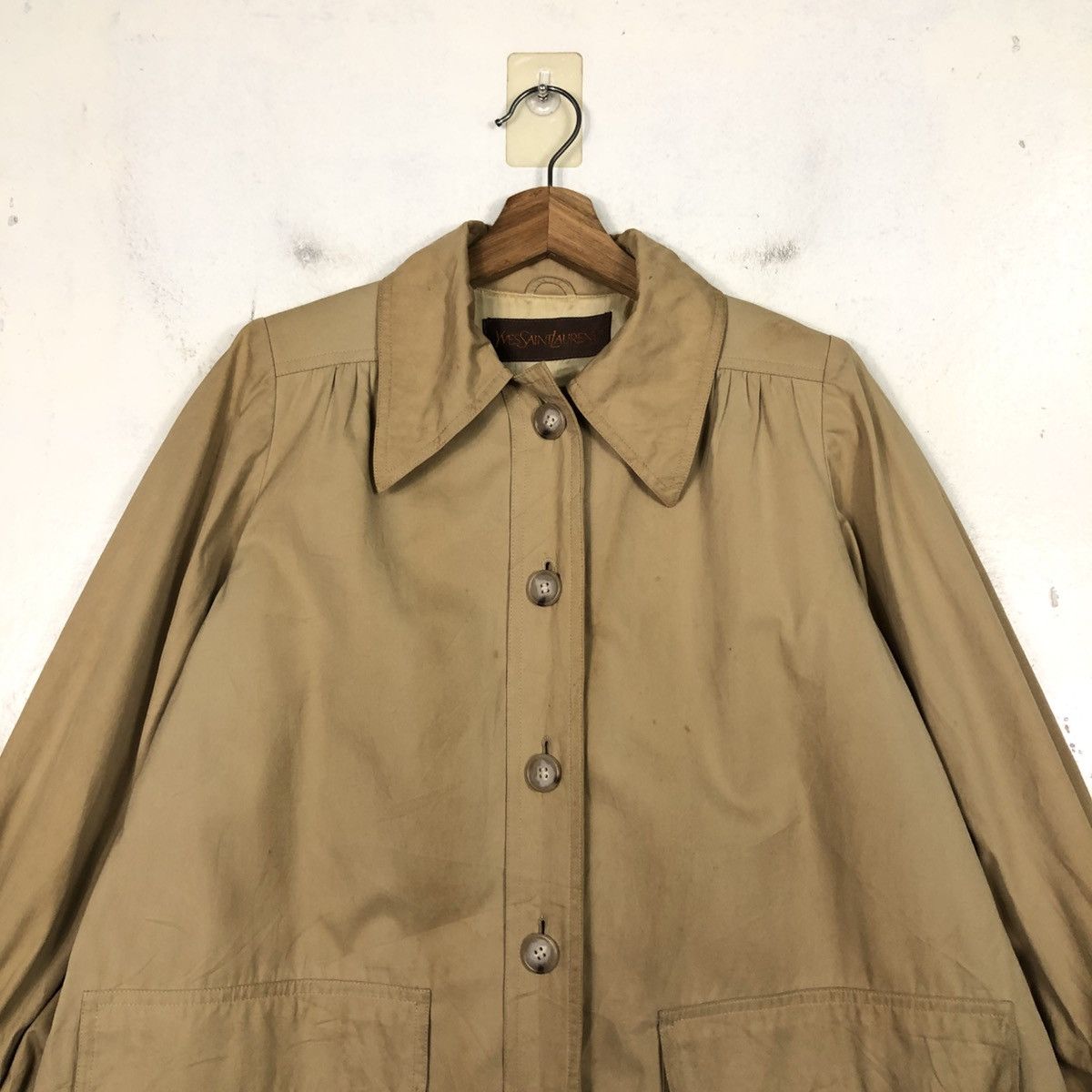 Yves Saint Laurent Vintage Long Jacket Button Yves Saint Laurent Size US M / EU 48-50 / 2 - 5 Thumbnail