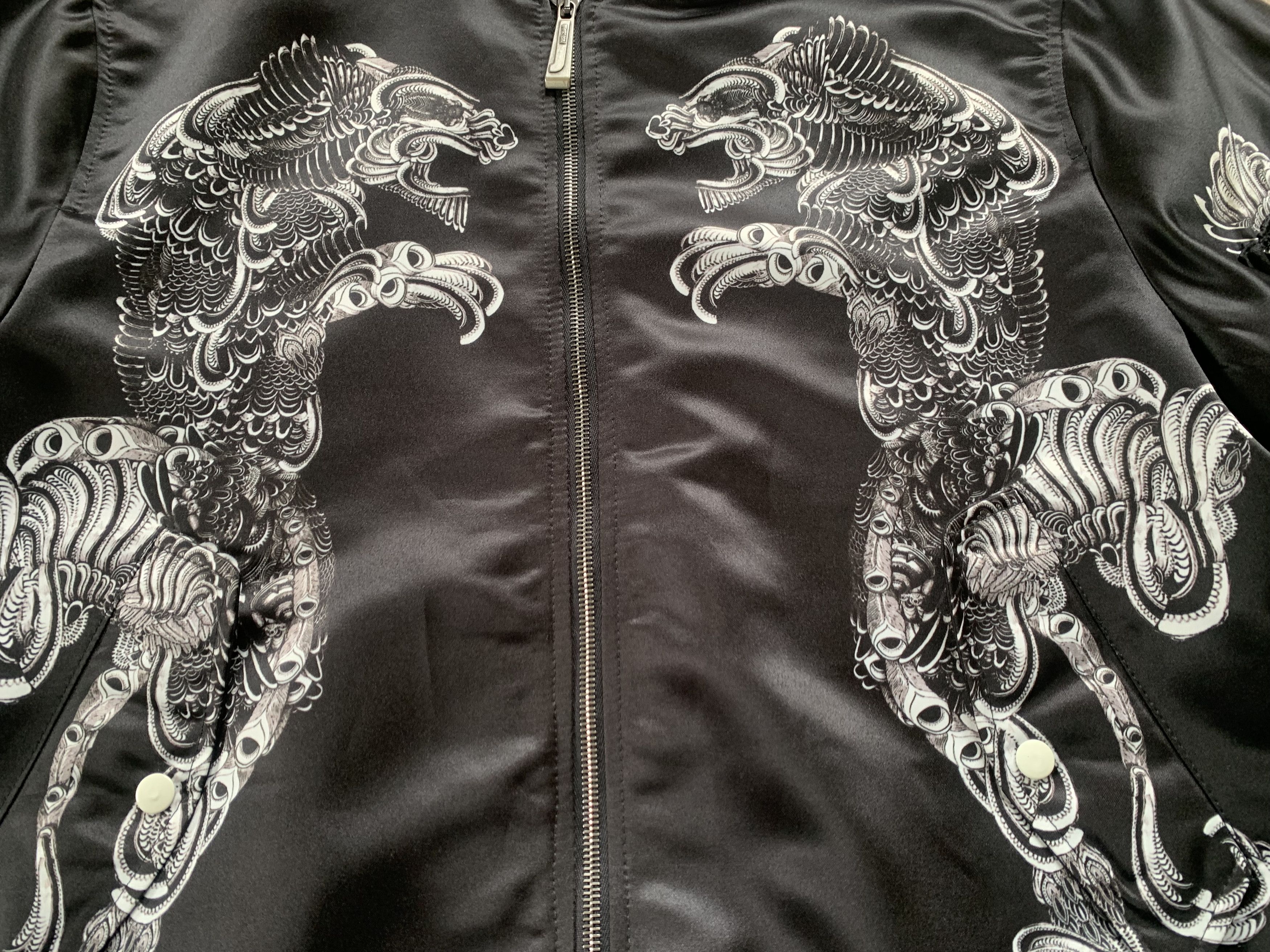 Just Cavalli Rare Just Cavalli Black Bomber Jacket Printed Size US M / EU 48-50 / 2 - 7 Thumbnail