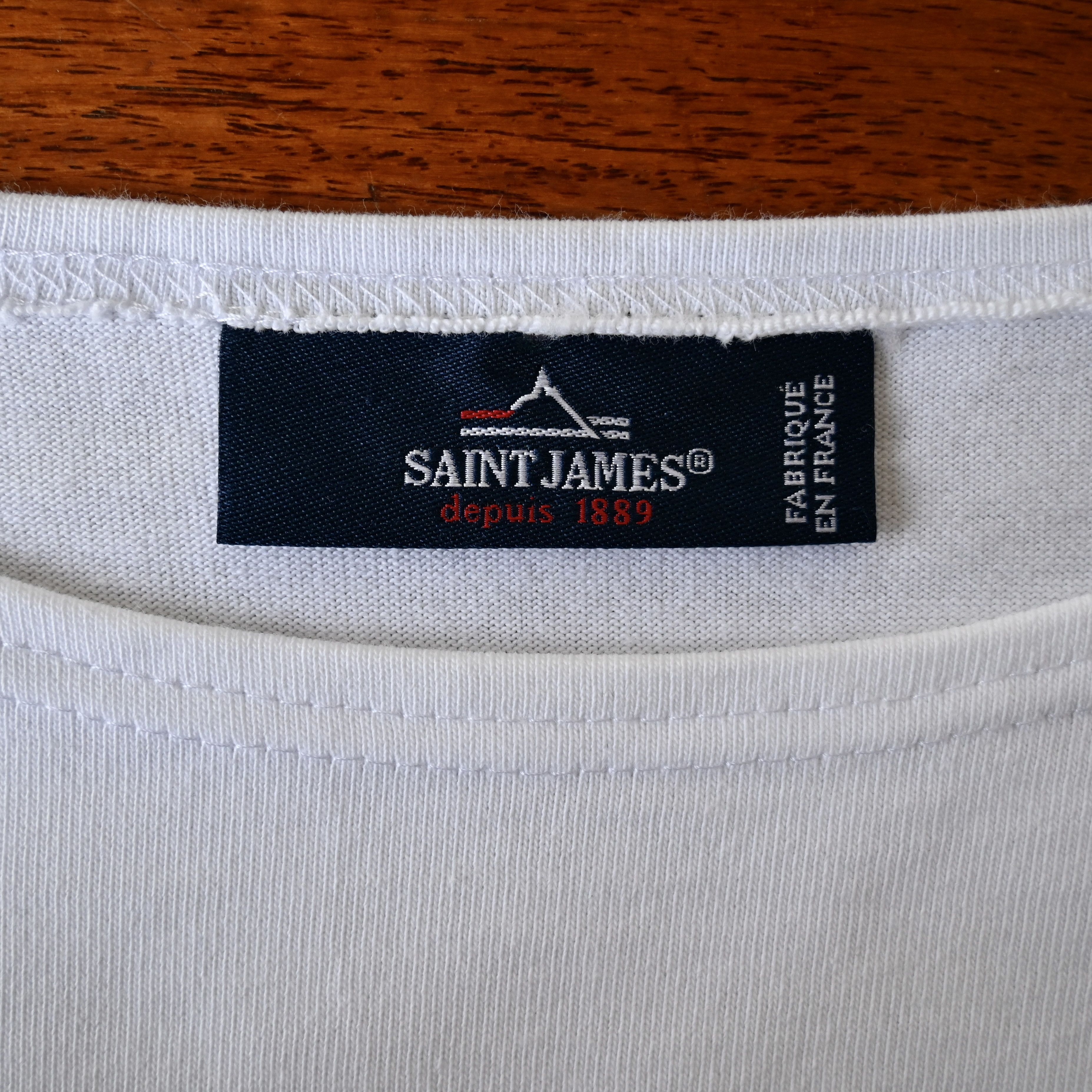Saint James SAINT JAMES "NAVAL" authentic sailor shirt, 3/SM Size US S / EU 44-46 / 1 - 9 Thumbnail