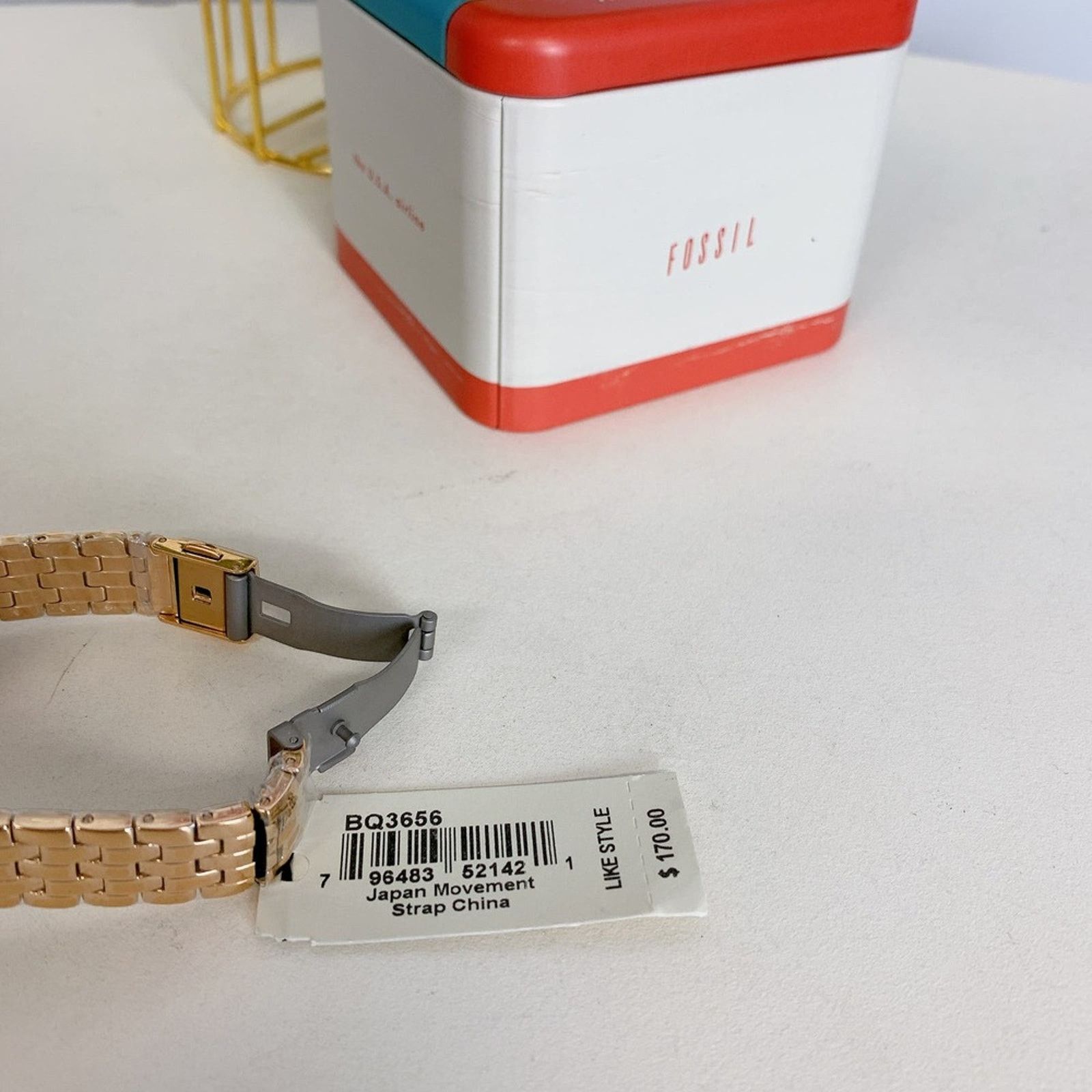 Fossil Fossil BQ3656 Reid Three-Hand Rose Gold-Tone Stainless Steel Size ONE SIZE - 6 Thumbnail