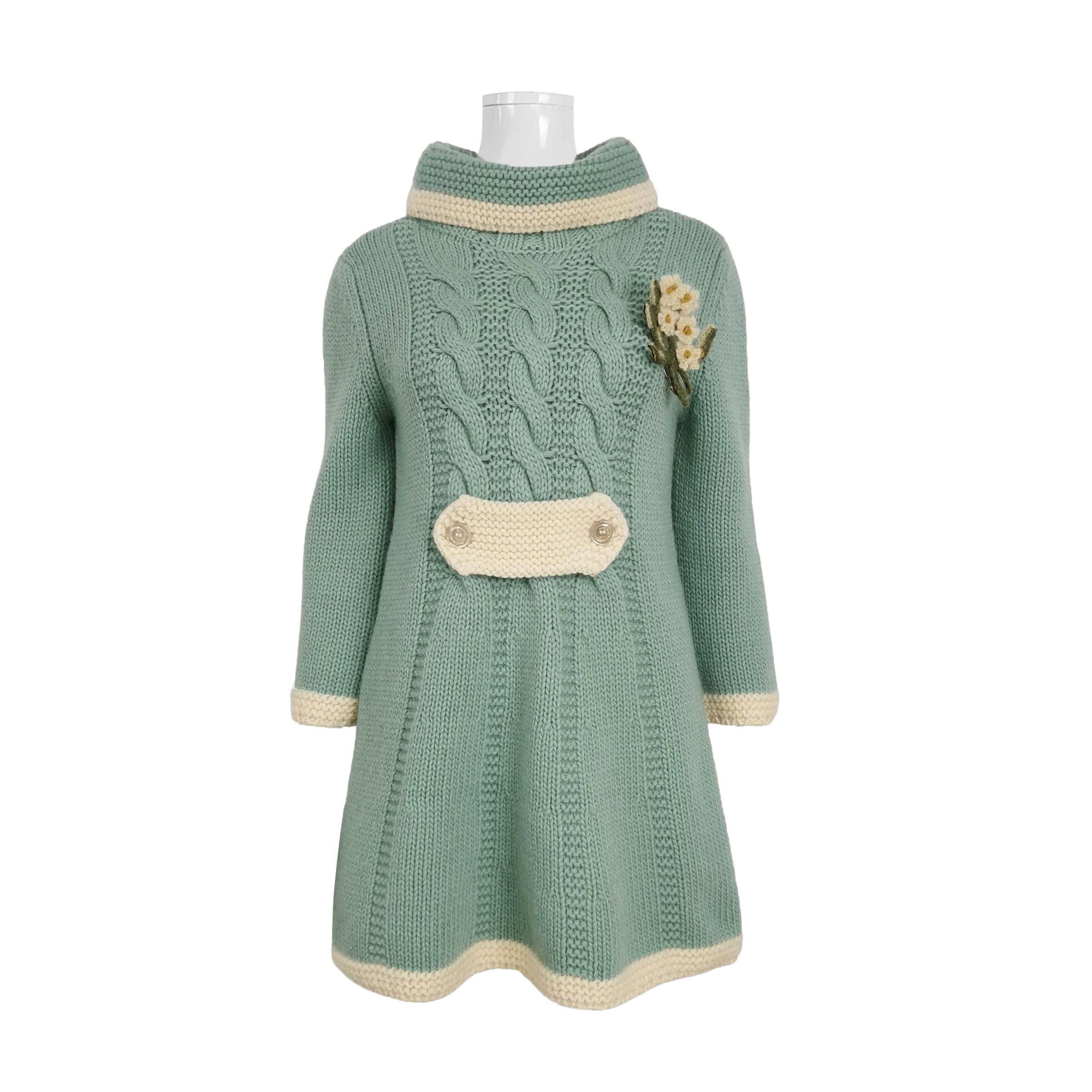 Gucci Gucci Cable Knit Mini Dress Size M Size M / US 6-8 / IT 42-44 - 1 Thumbnail