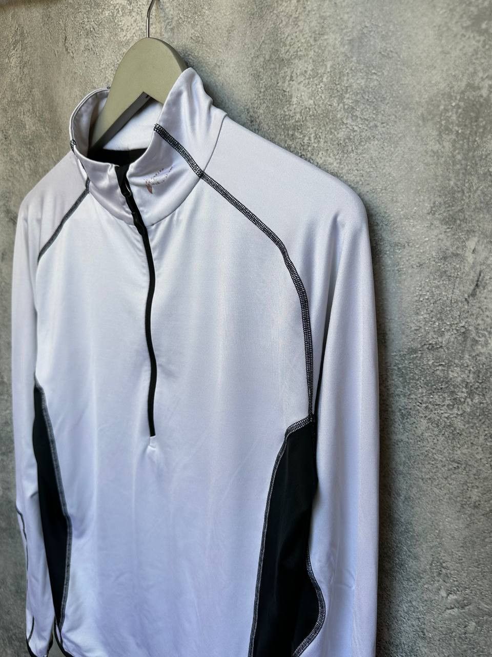 KJUS Kjus Half Zip Track Sweater White/Black Long Sleeve Thermo Size US M / EU 48-50 / 2 - 6 Thumbnail