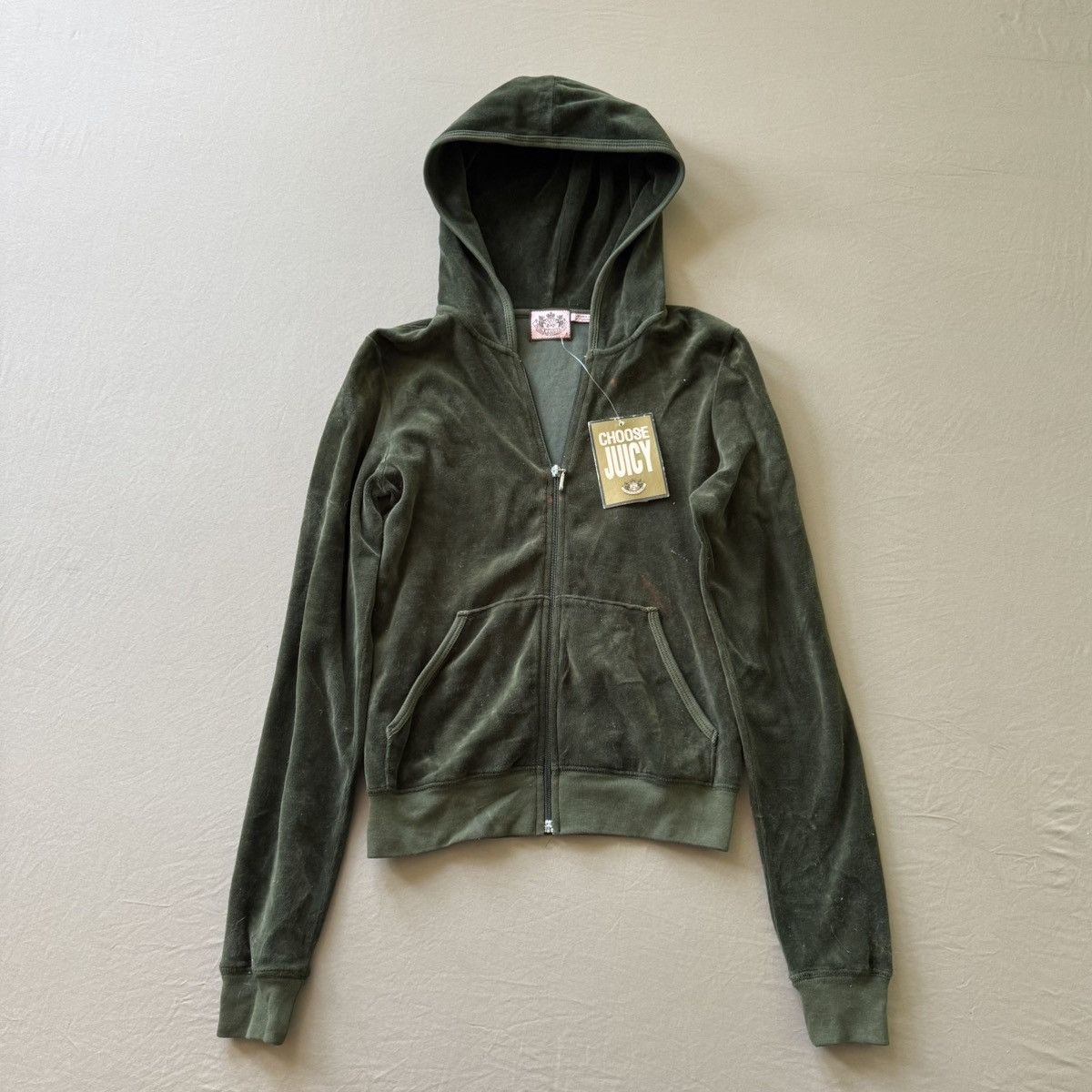 Juicy Couture Y2K Juicy Couture Velour “Maiden Voyage” Zip Up Hoodie Size S / US 4 / IT 40 - 1 Thumbnail