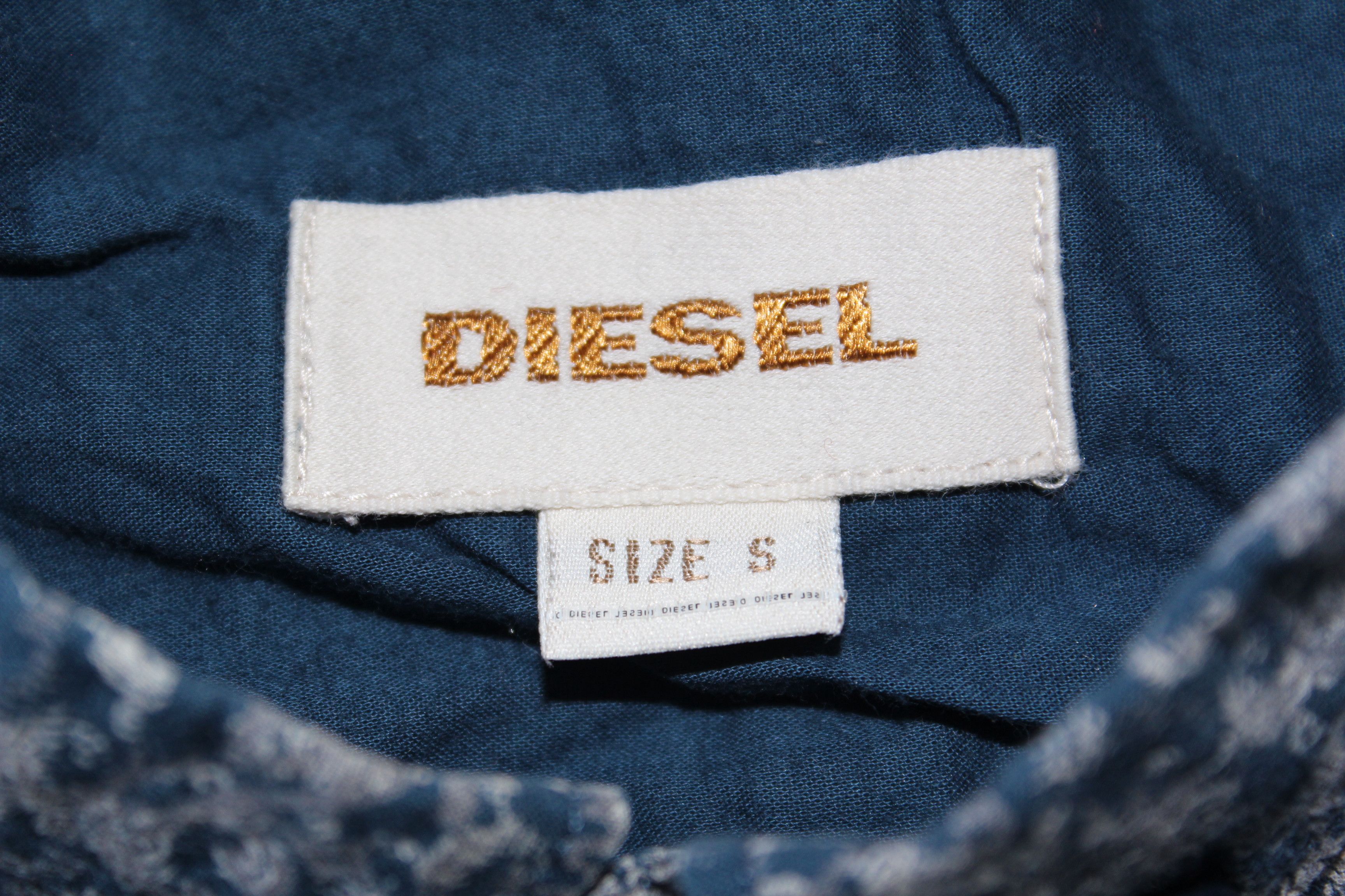 Diesel Diesel Long Sleeve Blue Shirt Size US S / EU 44-46 / 1 - 6 Thumbnail