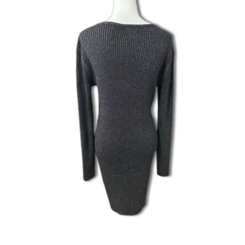 Other UK Open Edit Knit Sweater Dress Metallic Black Women's XL NWOT Size XL / US 12-14 / IT 48-50 - 4 Thumbnail