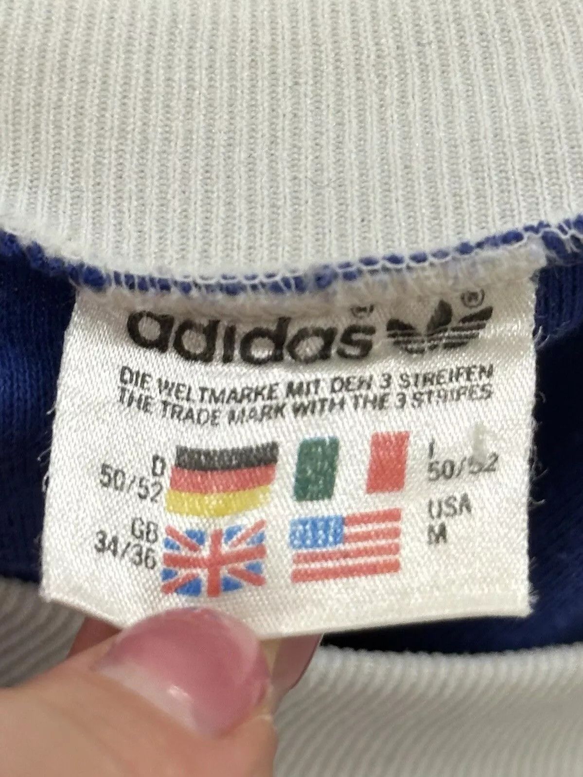Adidas Vintage 1980s Adidas Hodr Shirt Tee Slim Fit made in Ireland Size US M / EU 48-50 / 2 - 10 Thumbnail