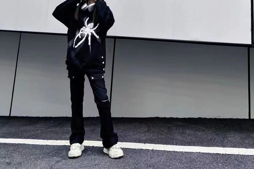 Japanese Brand Spider Embroidery Graphic Black Hoodie Size US M / EU 48-50 / 2 - 3 Thumbnail