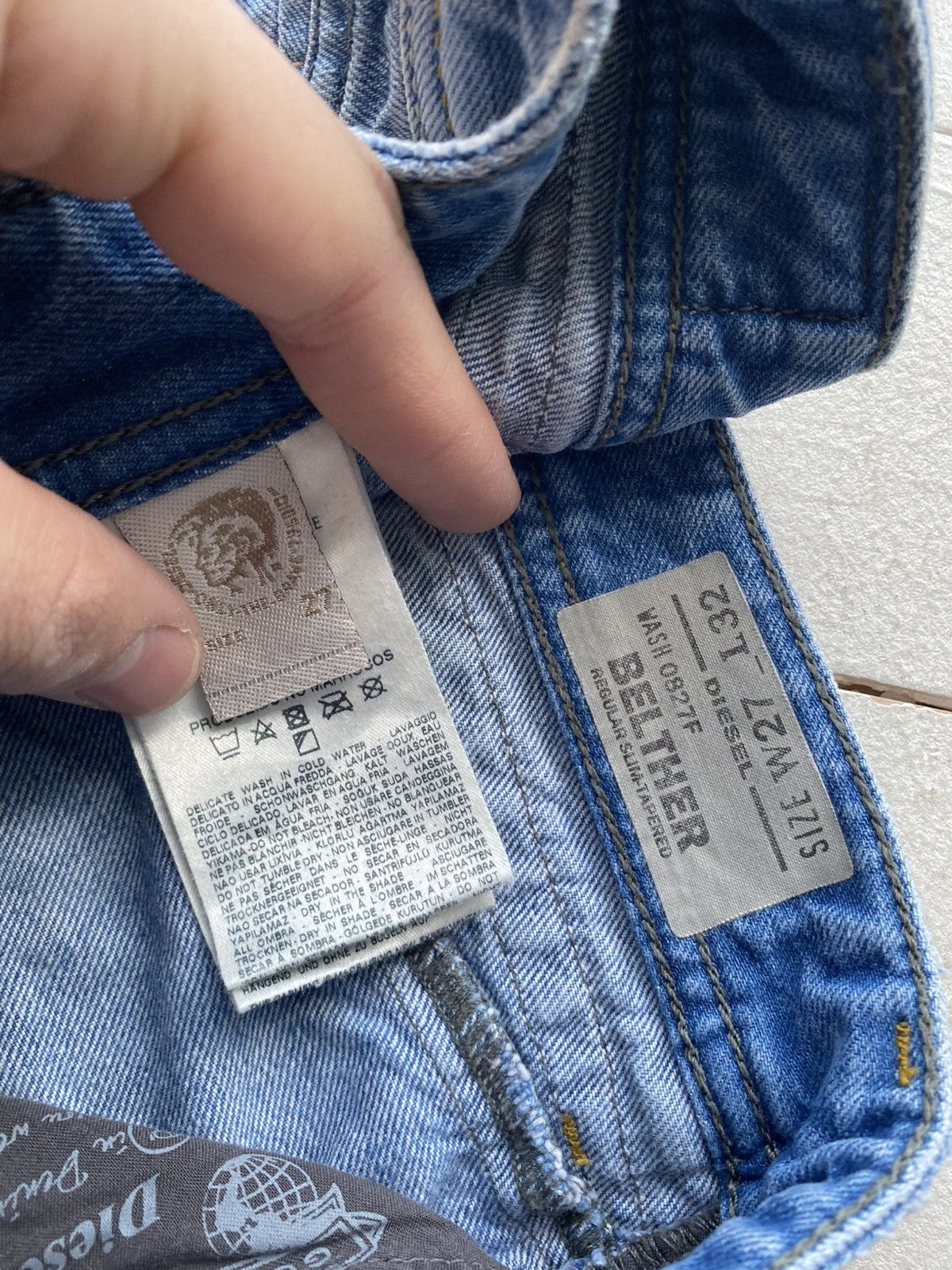 Diesel Luxury Diesel Butler Slim Tapered Y2K Denim Jeans W27 L32 Size US 27 - 6 Thumbnail