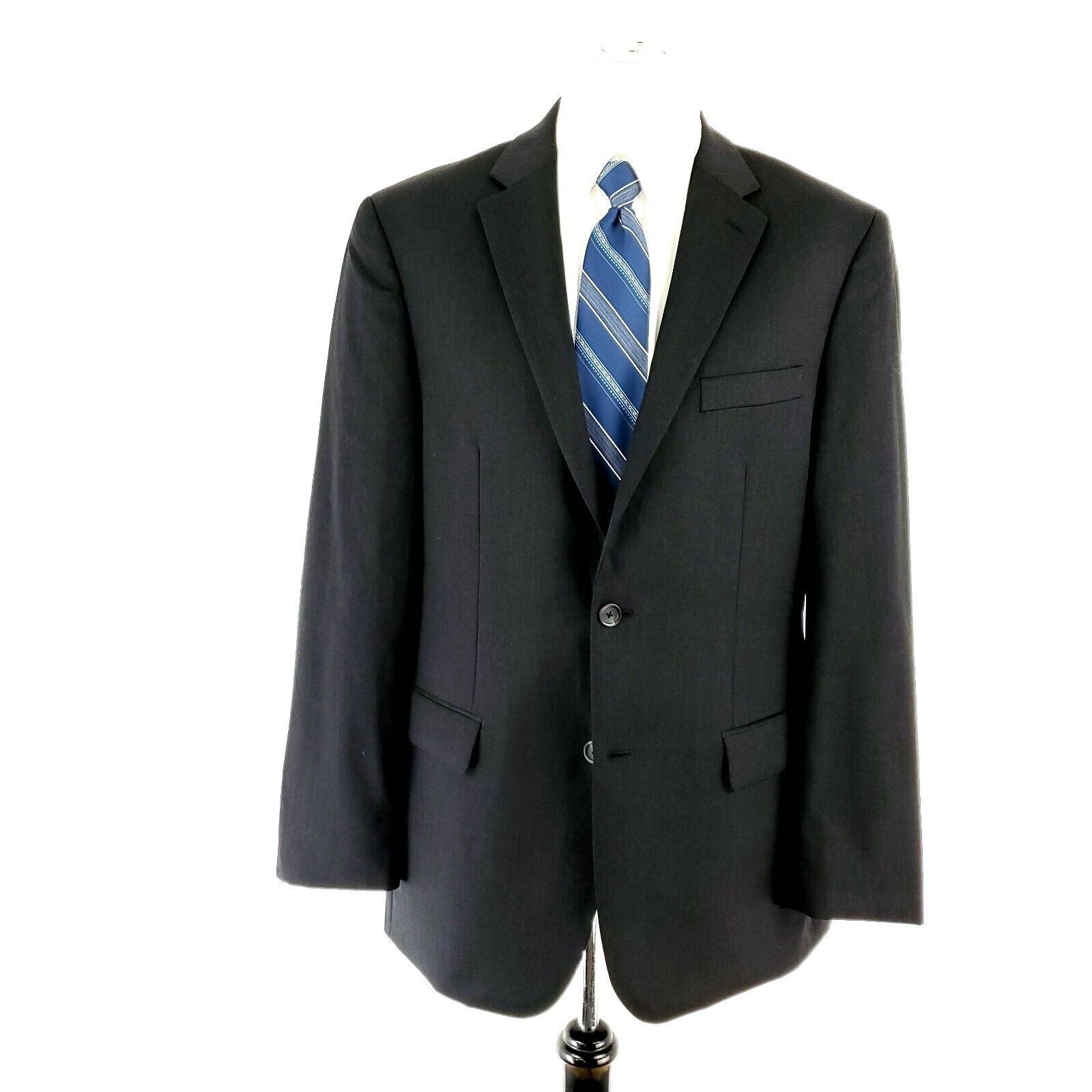 Pronto Uomo Pronto Uomo Platinum Wool 2 Button Blazer 40R Charcoal Gray Size 40R - 3 Thumbnail