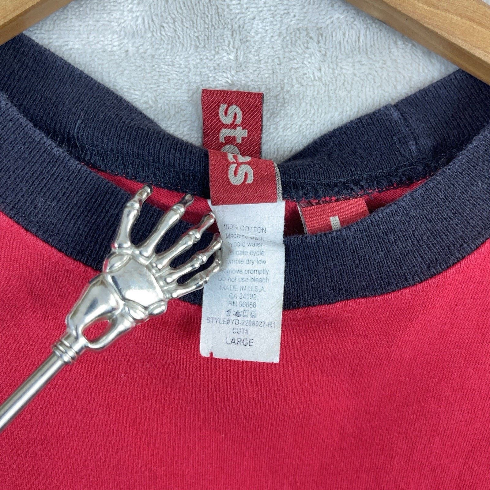 Vintage Rolling Stones 2002-03 Licks Tour Raglan Shirt Size L USA Size US L / EU 52-54 / 3 - 5 Thumbnail