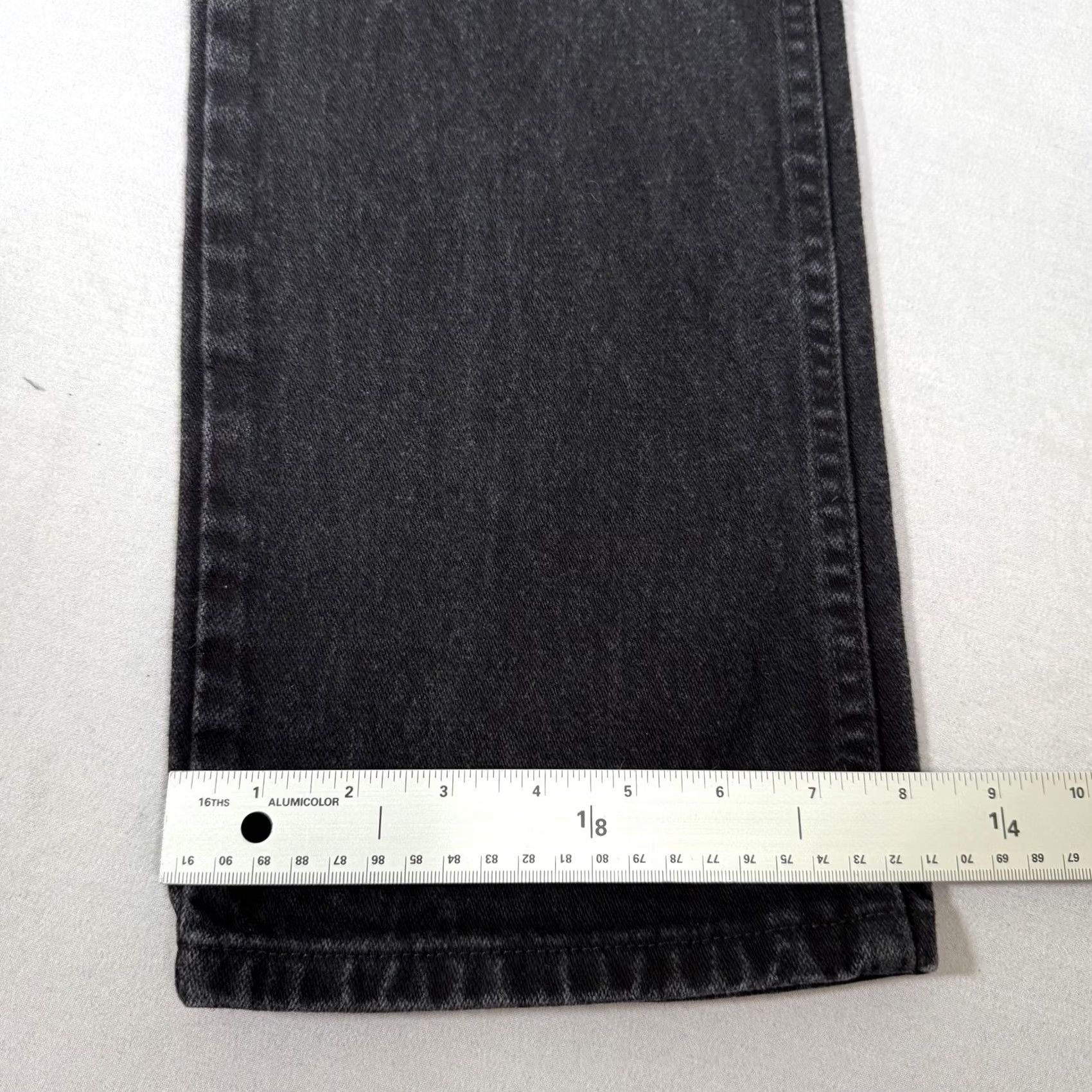 Wrangler Wrangler Jeans Mens 32x36 Black 930WBK Slim Straight Denim Jeans Western Work Cowboy Cut Five-Pocket Denim Pants Black Charcoal Wash Men Size US 32 / EU 48 - 5 Thumbnail