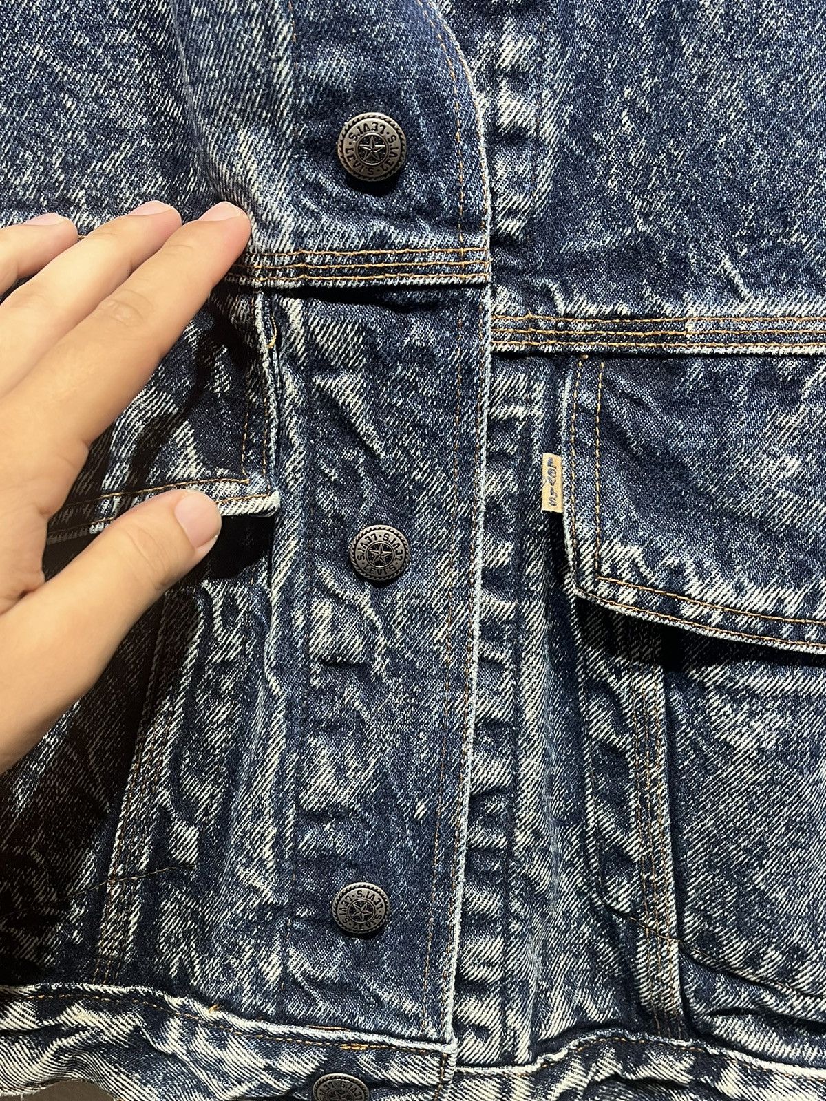 Levi's × Levi's Vintage Clothing × Vintage Vintage 70s Levi’s denim buckle back jacket Size US L / EU 52-54 / 3 - 5 Thumbnail