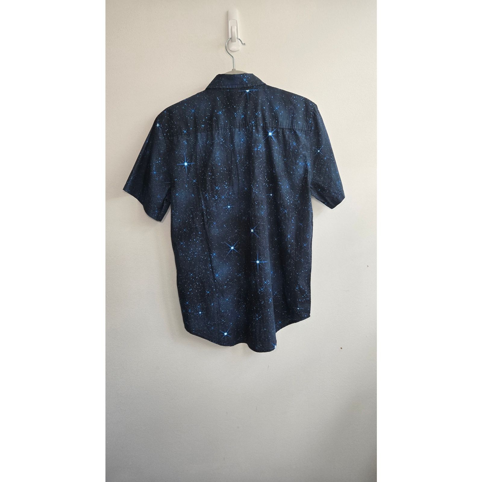 Other Dr. Who Mens Blue Button Down Short Sleeve Shirt Small. Size US S / EU 44-46 / 1 - 7 Thumbnail