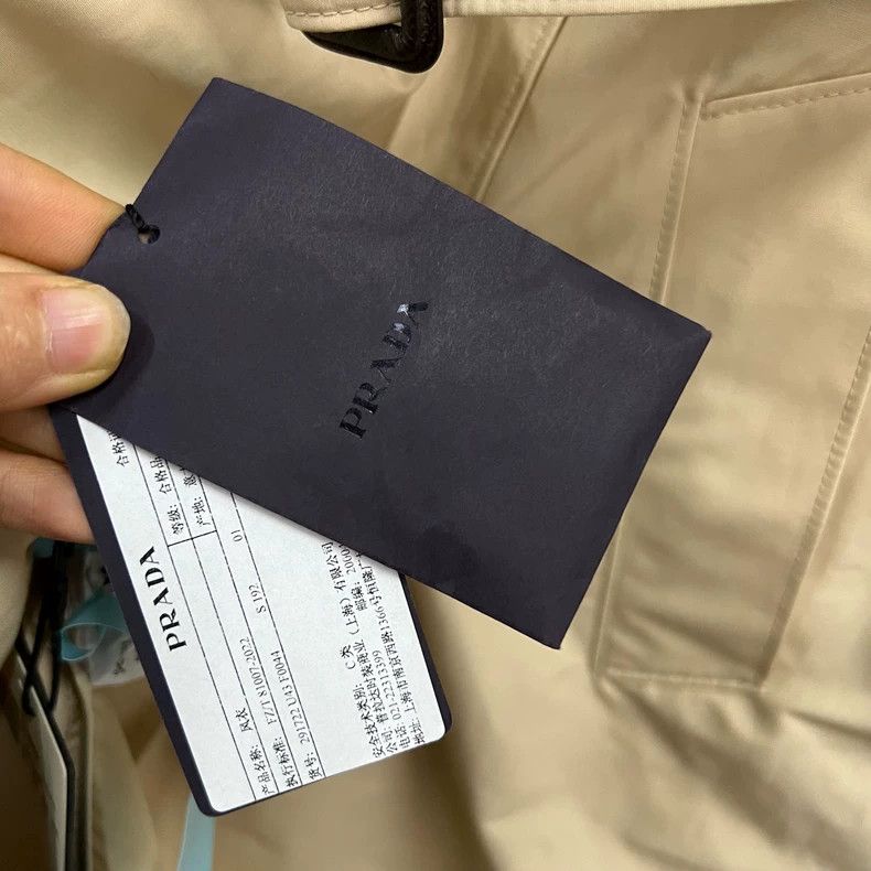 Prada Prada Khaki double-breasted sleeveless windbreaker jacket 2 Size US XXS / EU 40 - 3 Thumbnail