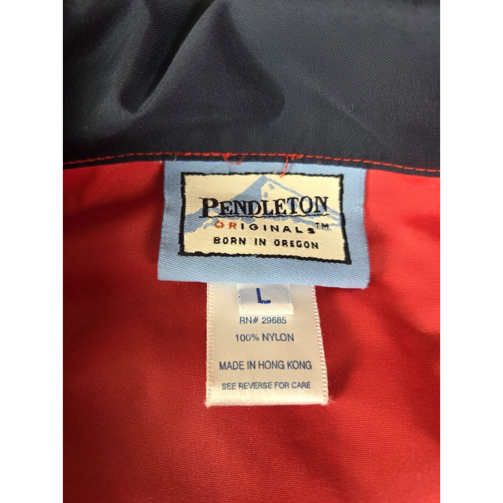 Pendleton VINTAGE Pendleton Red Windbreaker Full Zip Jacket L Size US L / EU 52-54 / 3 - 4 Thumbnail