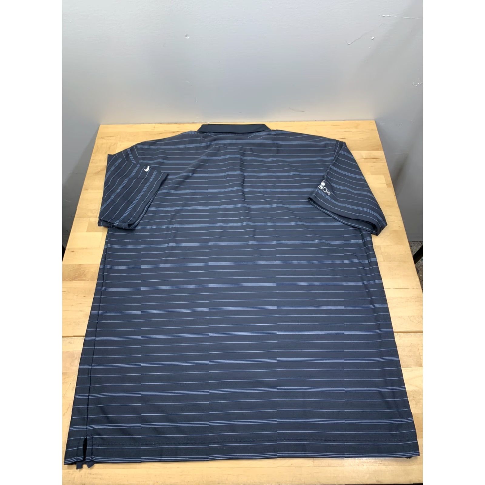 Nike Nike Golf Dri Fit Polo Shirt Mens XL Blue Striped Short Sleeve Casual Polo Mens XL Blue Striped Nike Golf Dri-Fit Size US XL / EU 56 / 4 - 2 Thumbnail