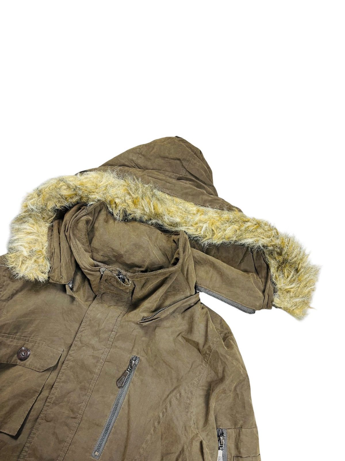 GOA 2000s Berning Sho - Apocalypse Style Fur Hoodie Jacket Size US M / EU 48-50 / 2 - 8 Thumbnail