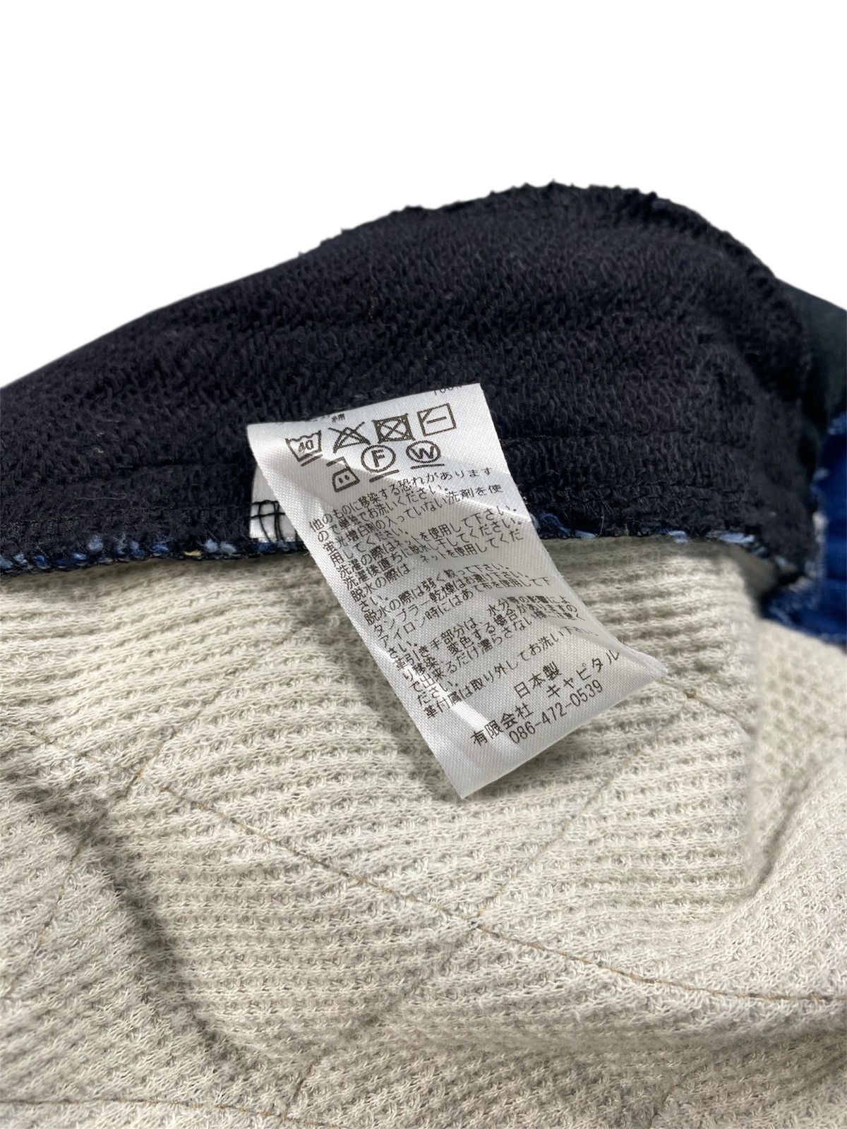 Kapital Kapital Kountry Indigo Waffle Two-Tone Sweater Size US L / EU 52-54 / 3 - 11 Thumbnail